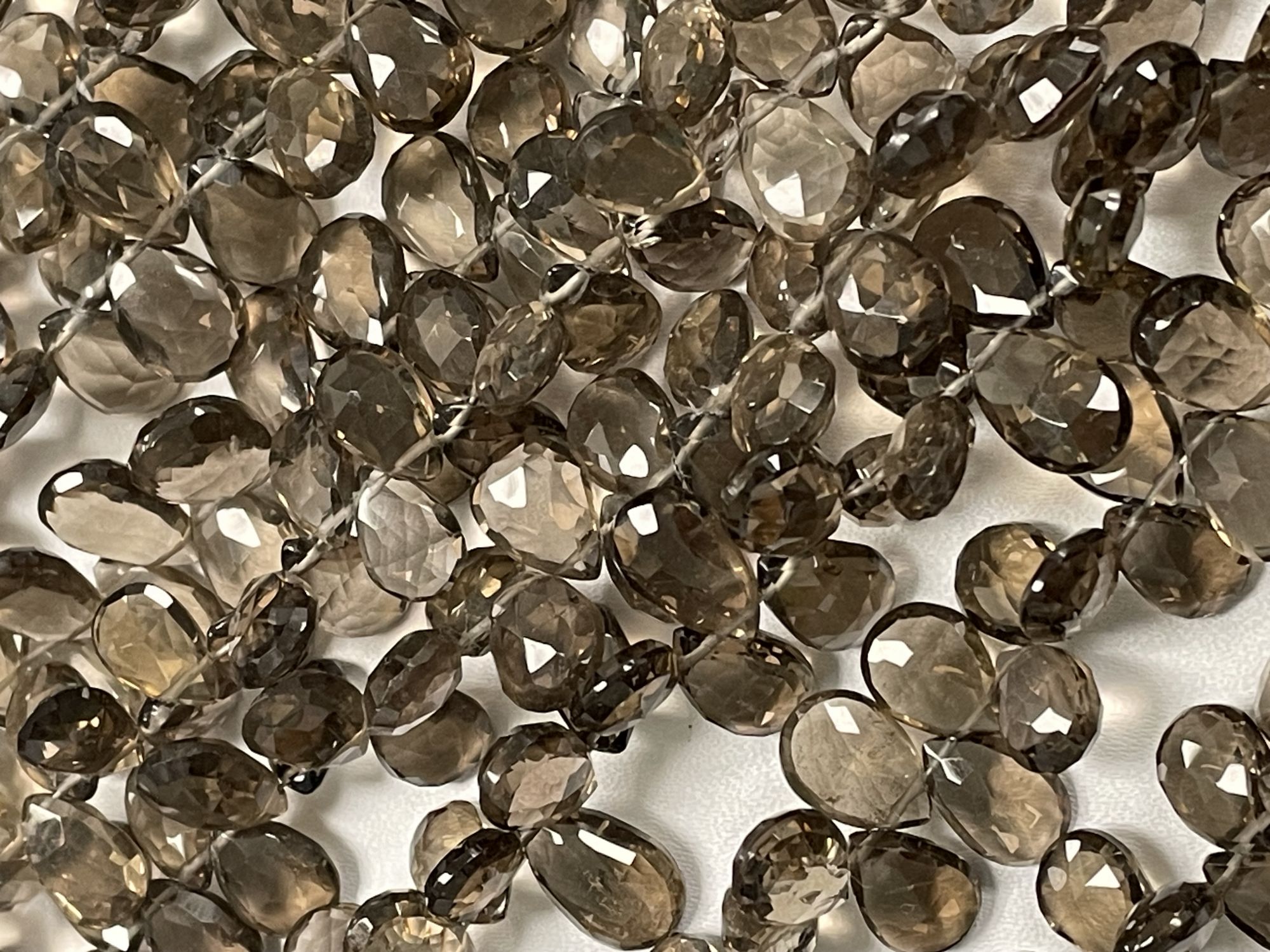 Brown Smoky Quartz Pear Faceted