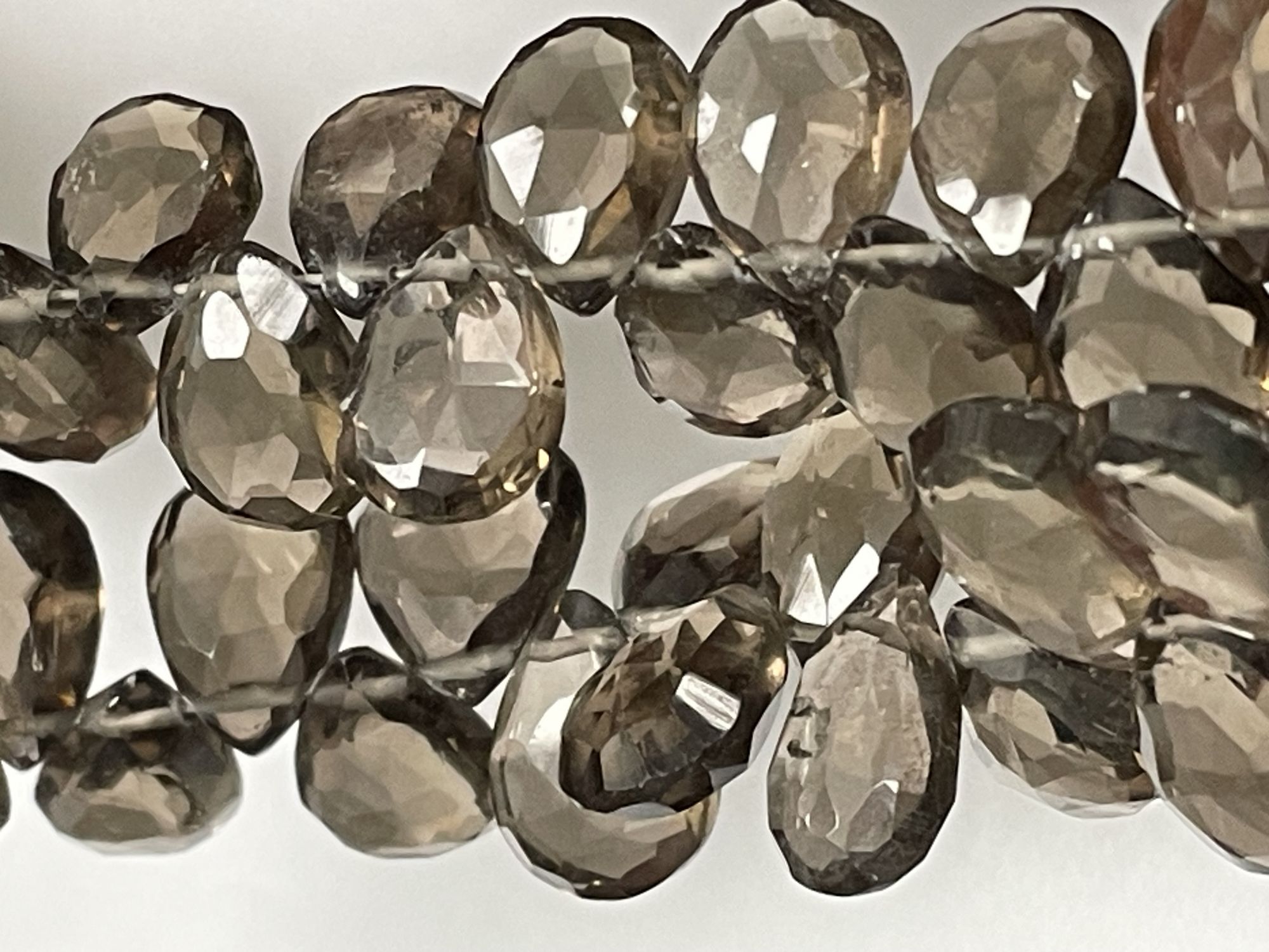 Brown Smoky Quartz Pear Faceted