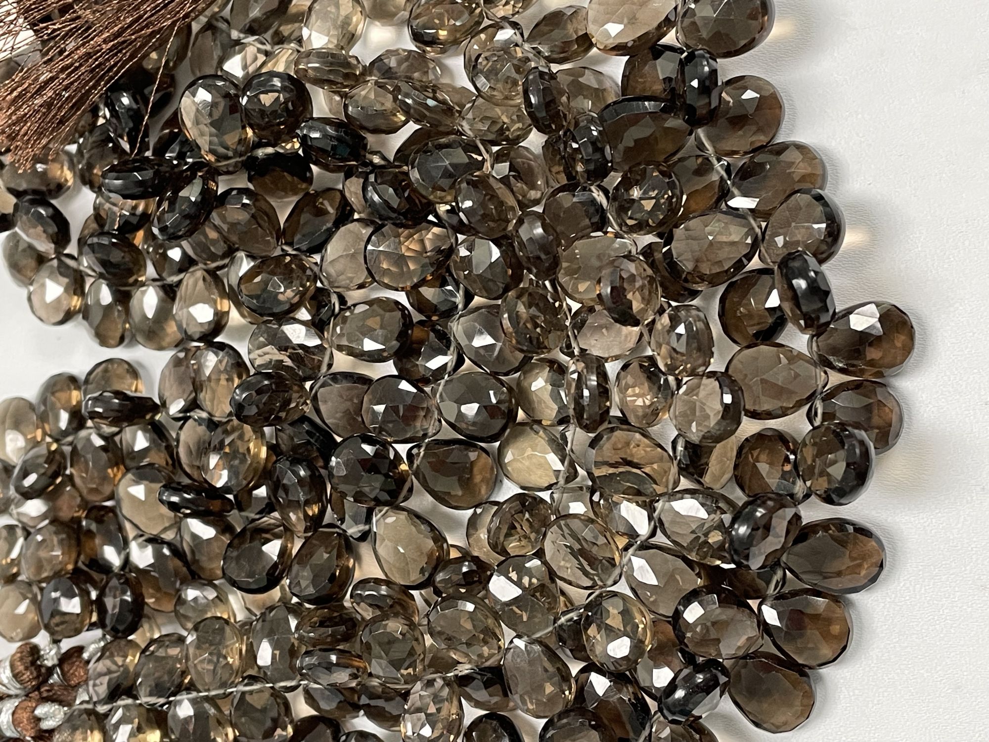 Brown Smoky Quartz Pear Faceted