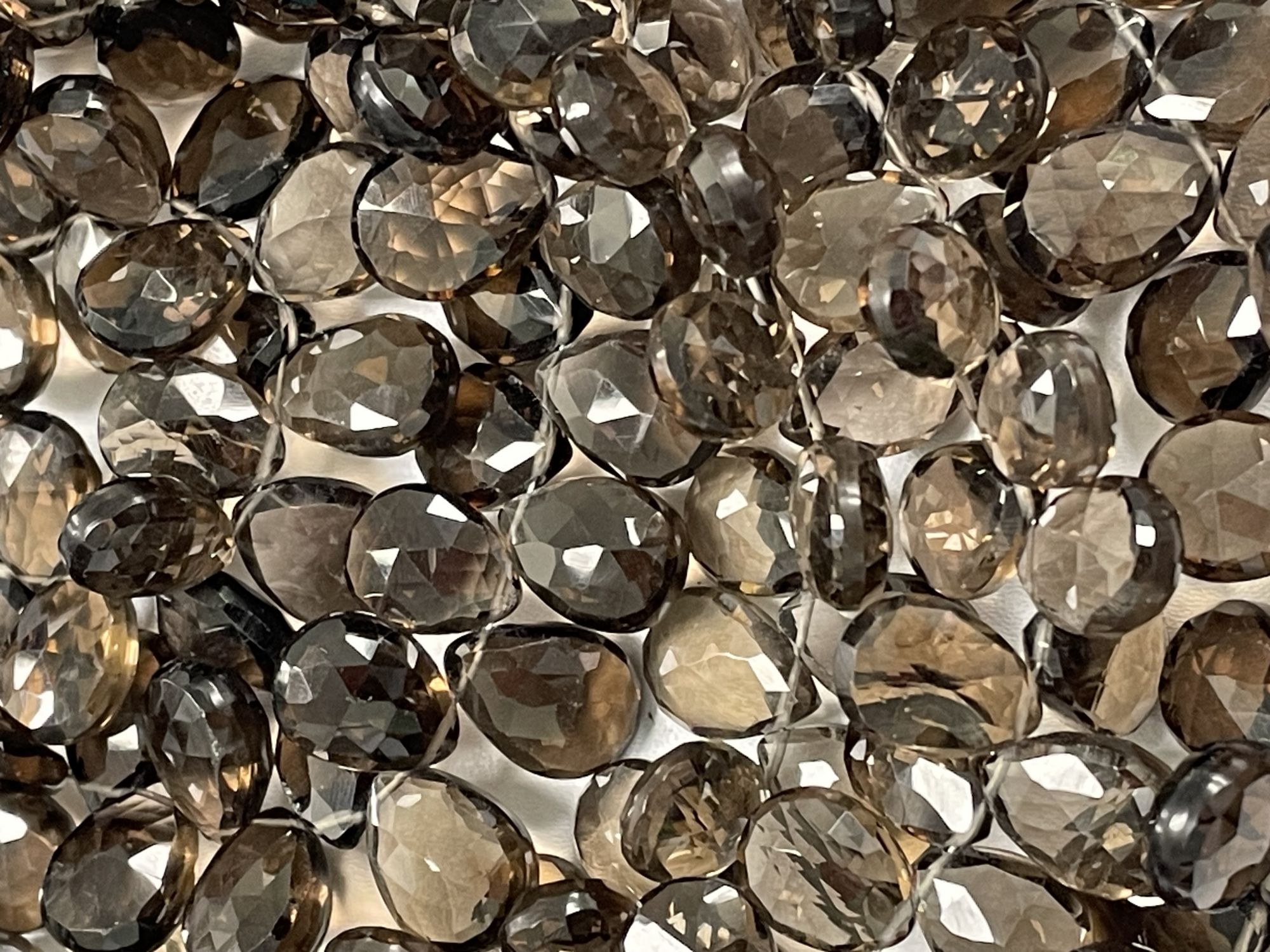 Brown Smoky Quartz Pear Faceted