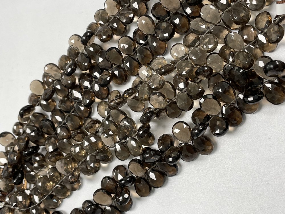 Brown Smoky Quartz Pear Faceted