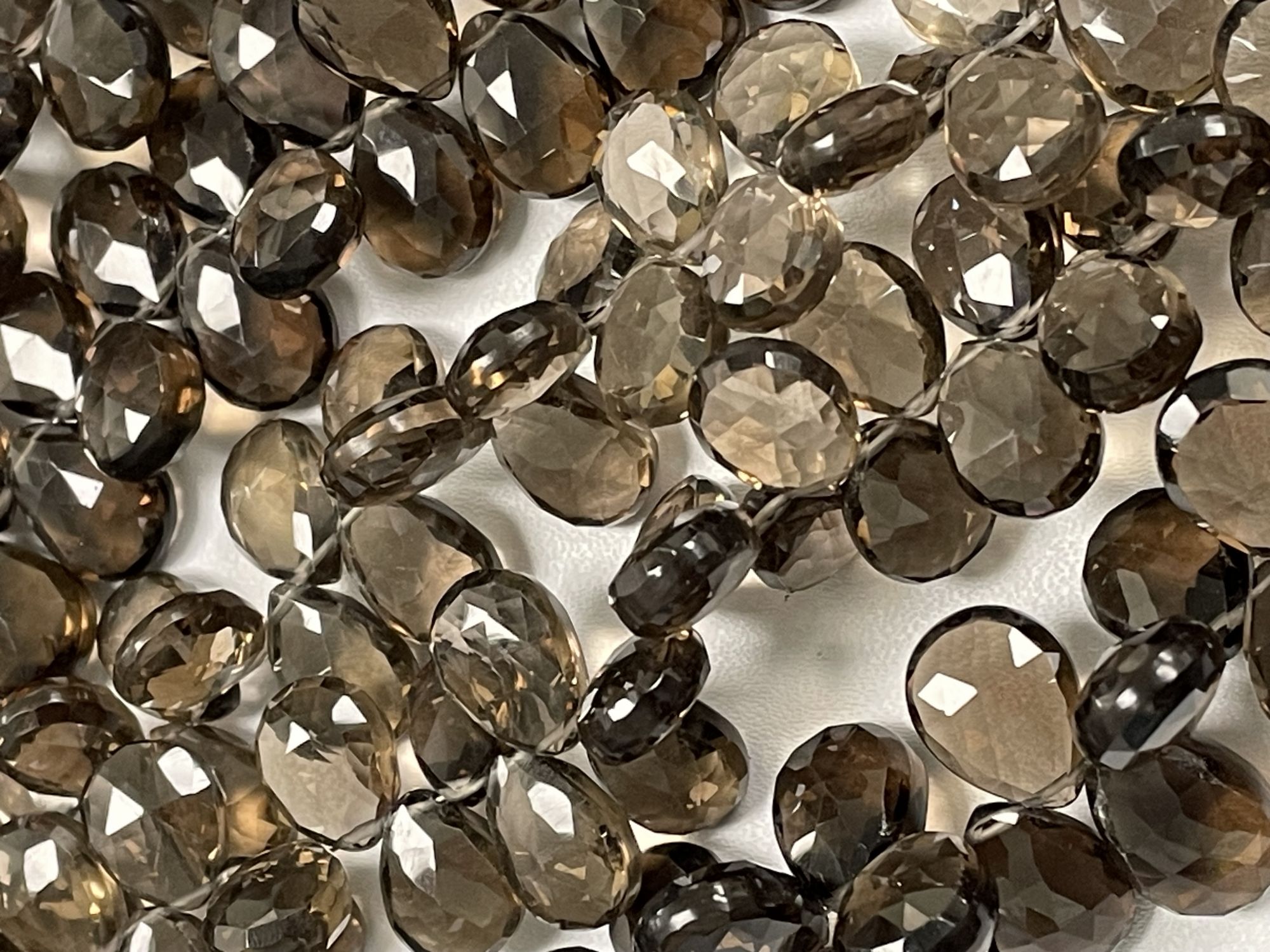 Brown Smoky Quartz Pear Faceted