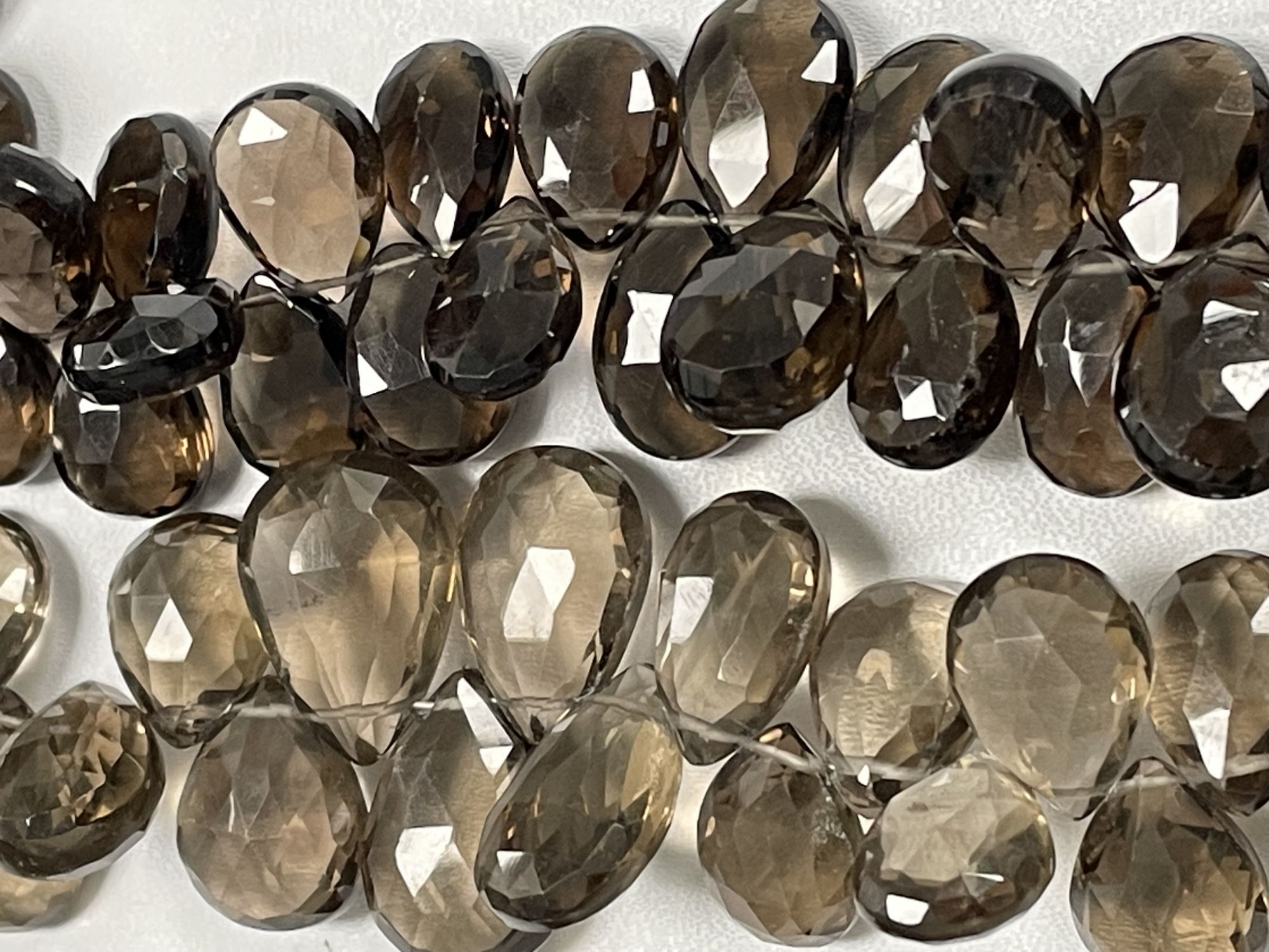 Brown Smoky Quartz Pear Faceted