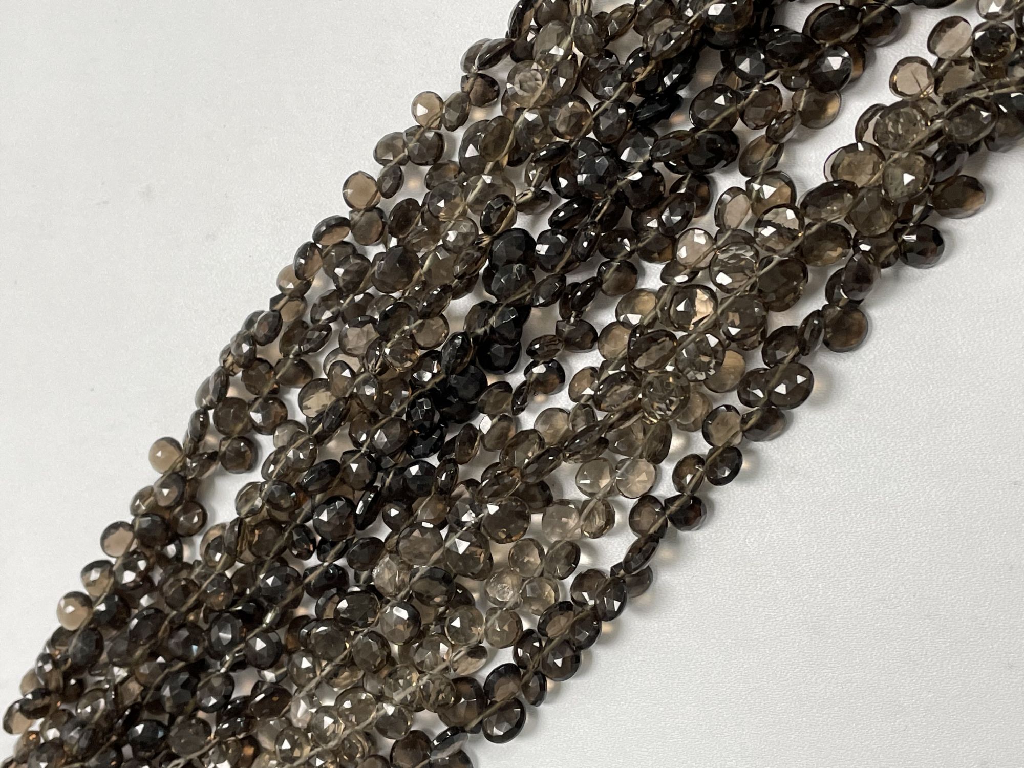 Brown Smoky Quartz Heart Faceted