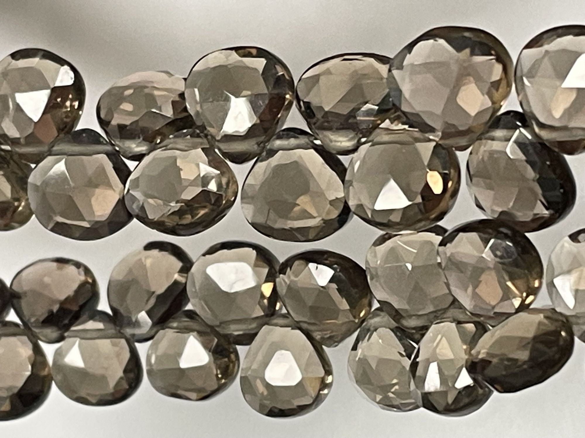 Brown Smoky Quartz Heart Faceted