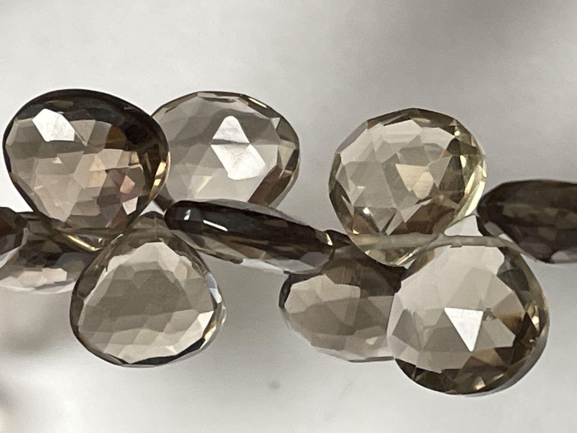 Brown Smoky Quartz Heart Faceted