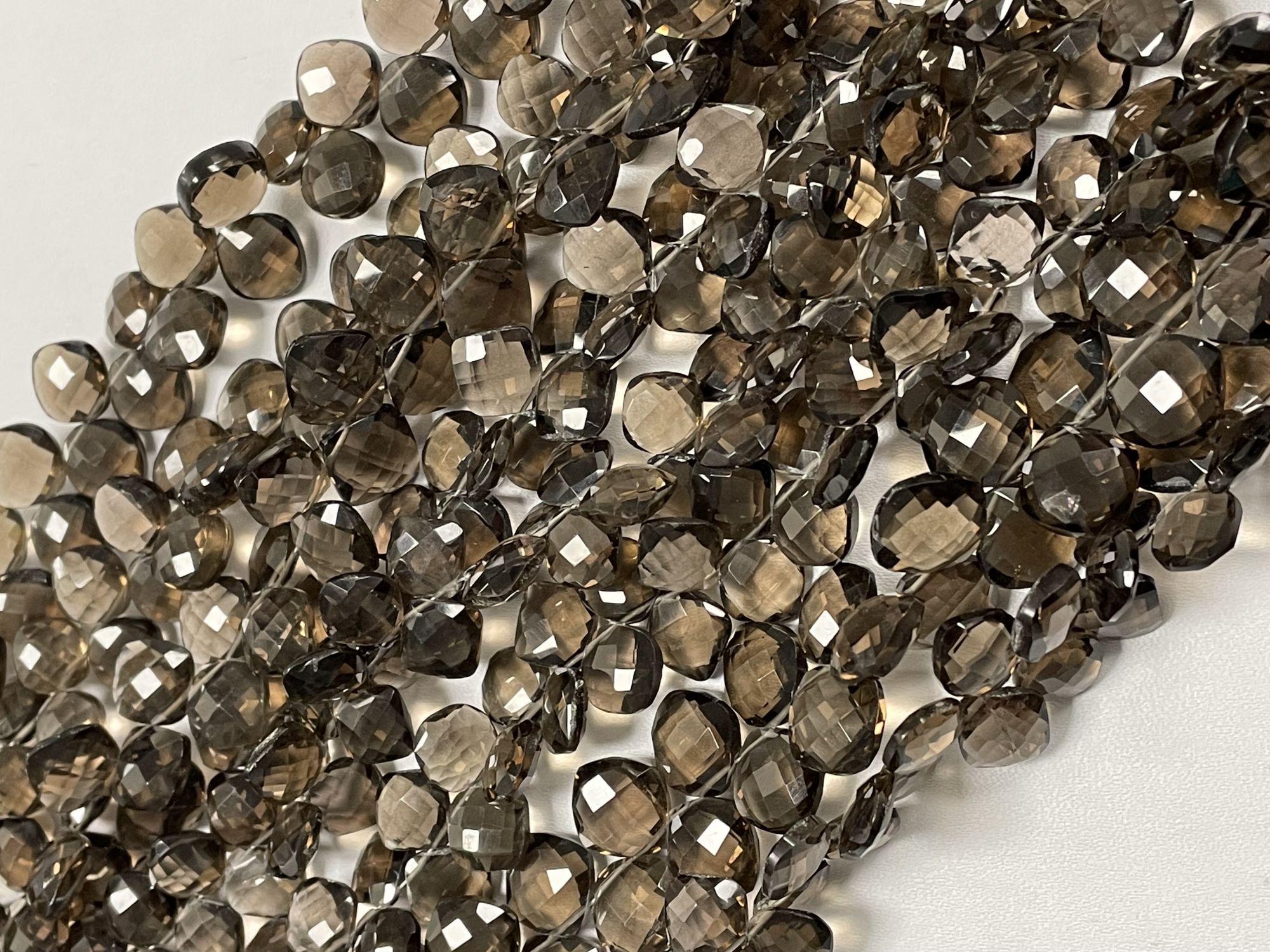 Brown Smoky Quartz Cushion Faceted