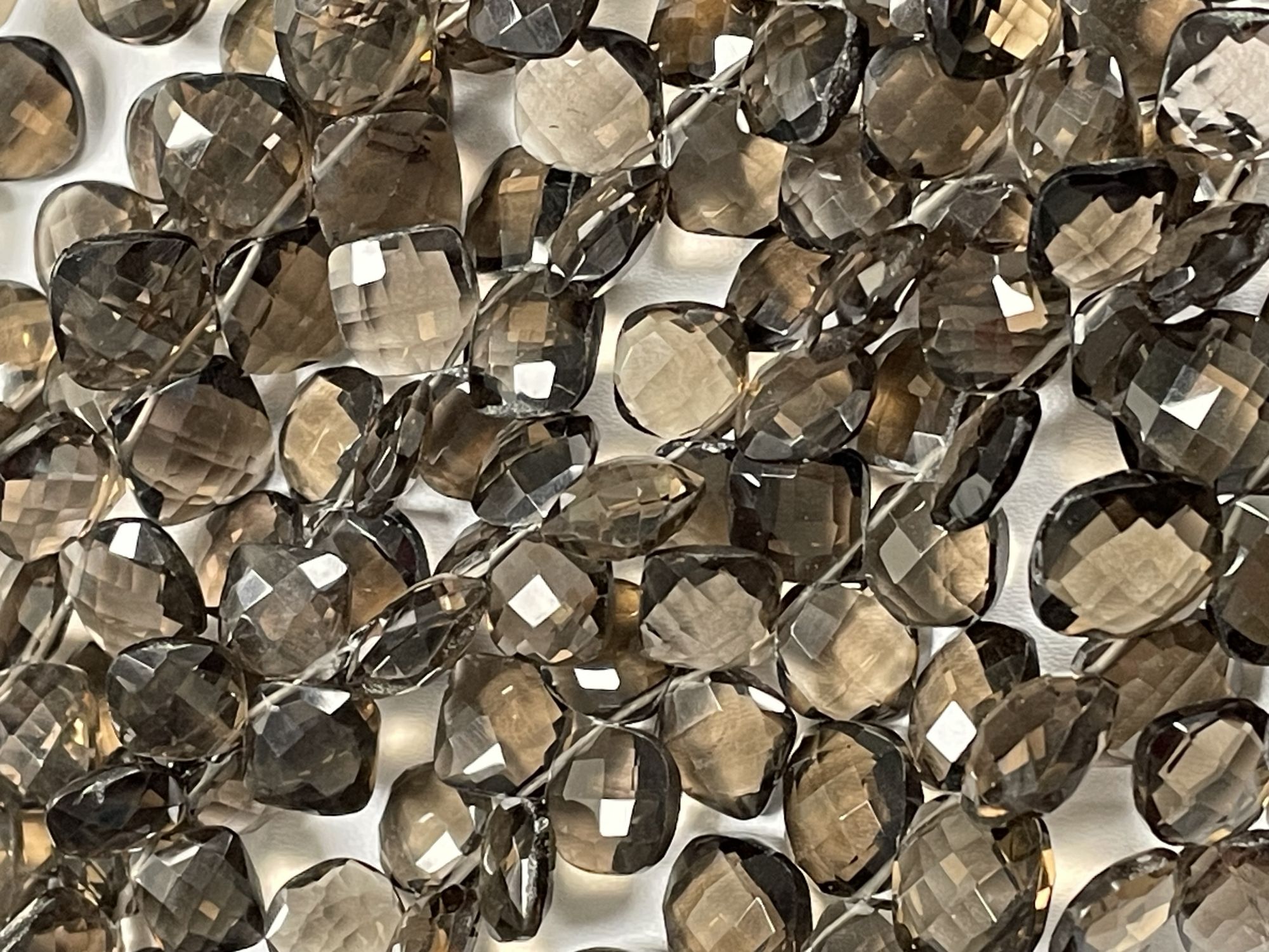 Brown Smoky Quartz Cushion Faceted