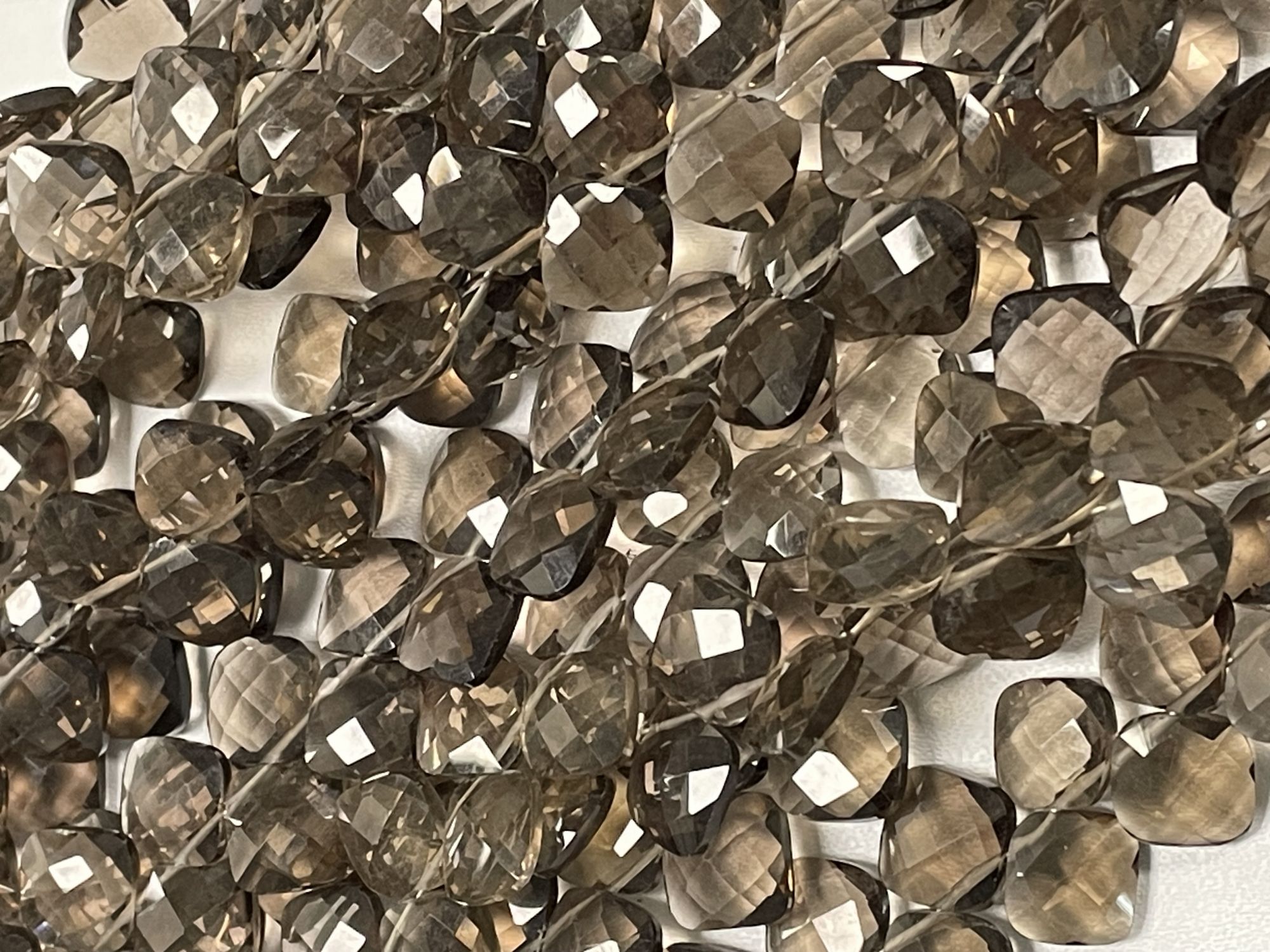 Brown Smoky Quartz Cushion Faceted