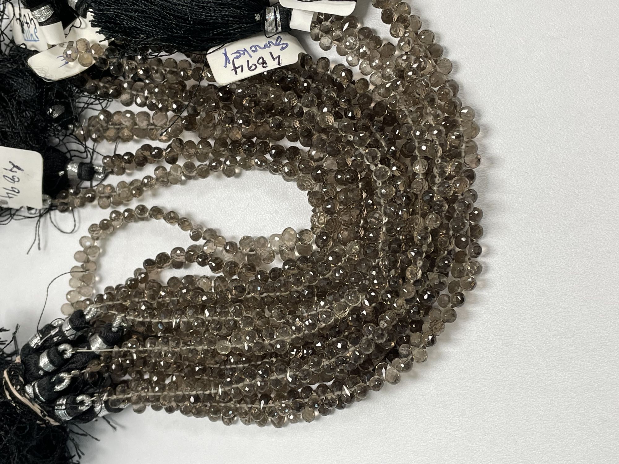 Brown Smoky Quartz Drop Faceted