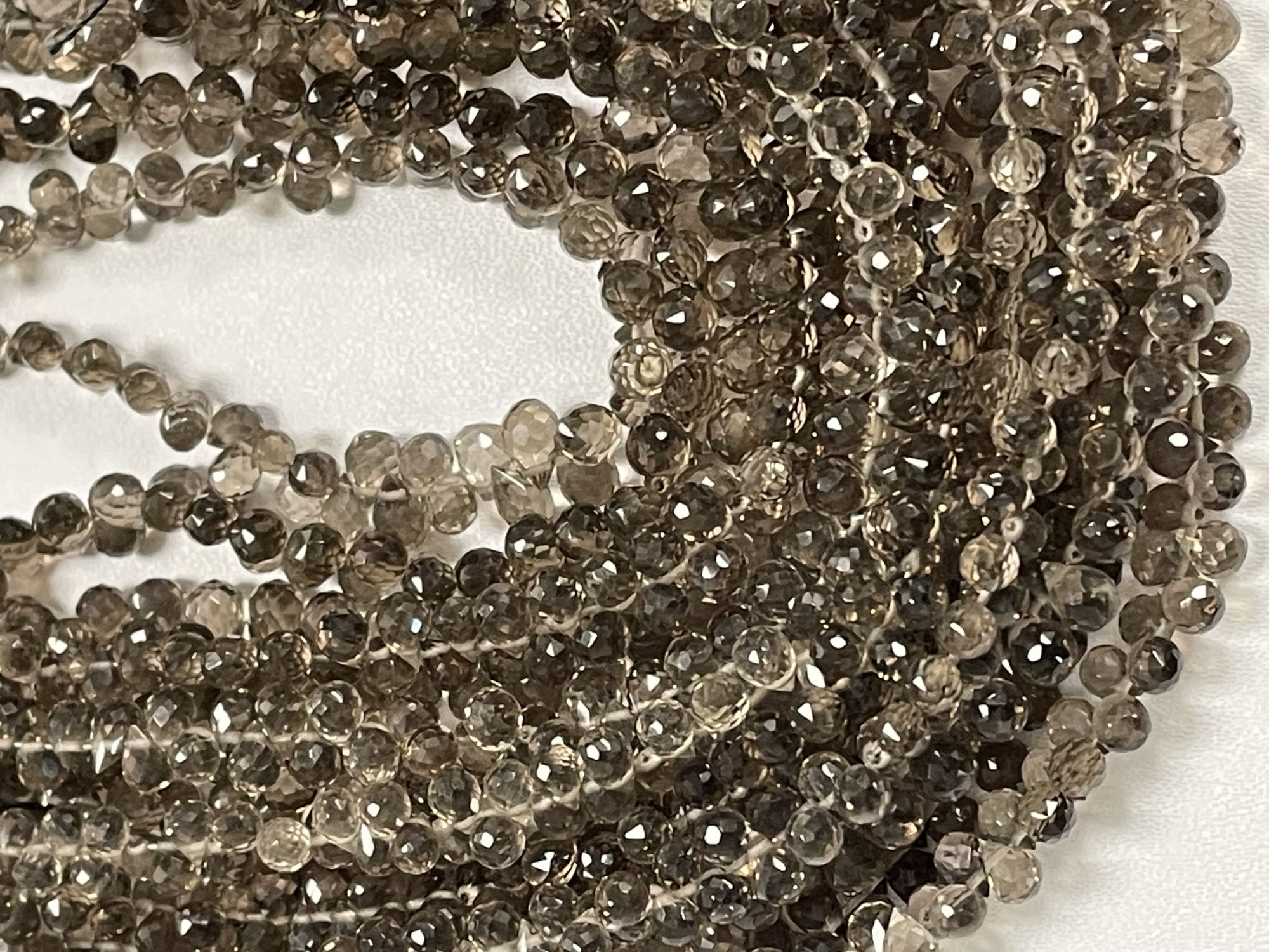 Brown Smoky Quartz Drop Faceted