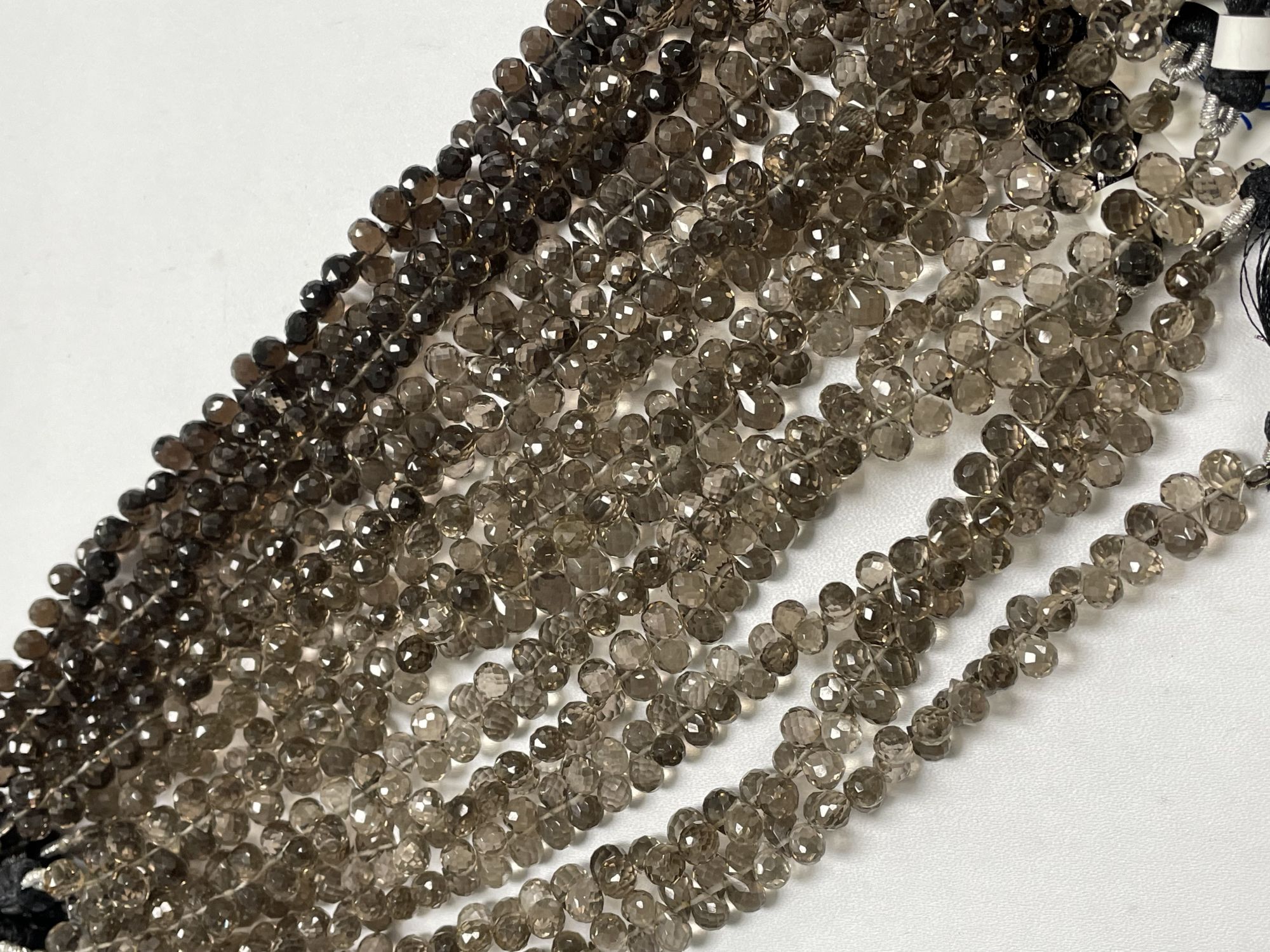 Brown Smoky Quartz Drop Faceted