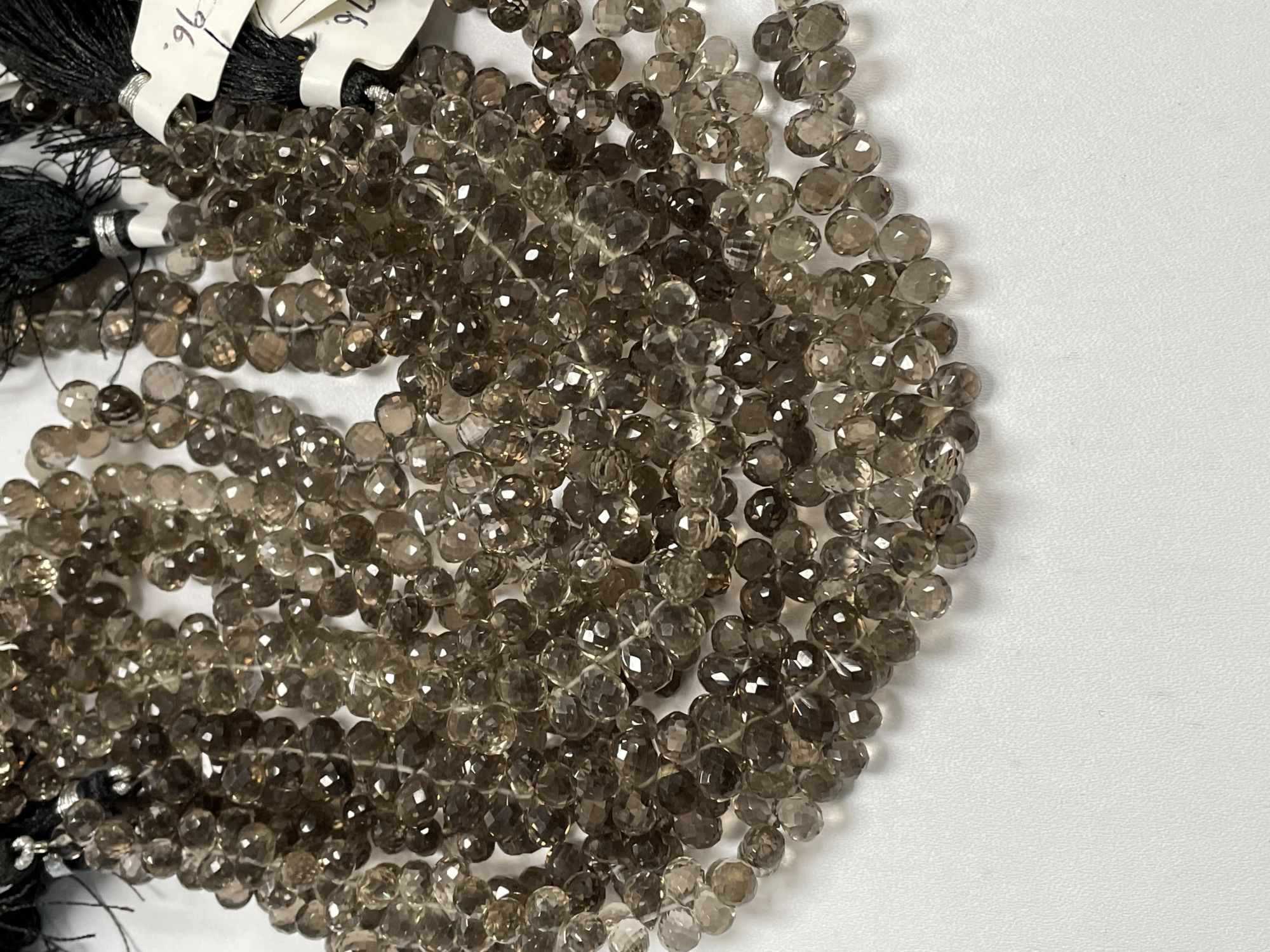 Brown Smoky Quartz Drop Faceted