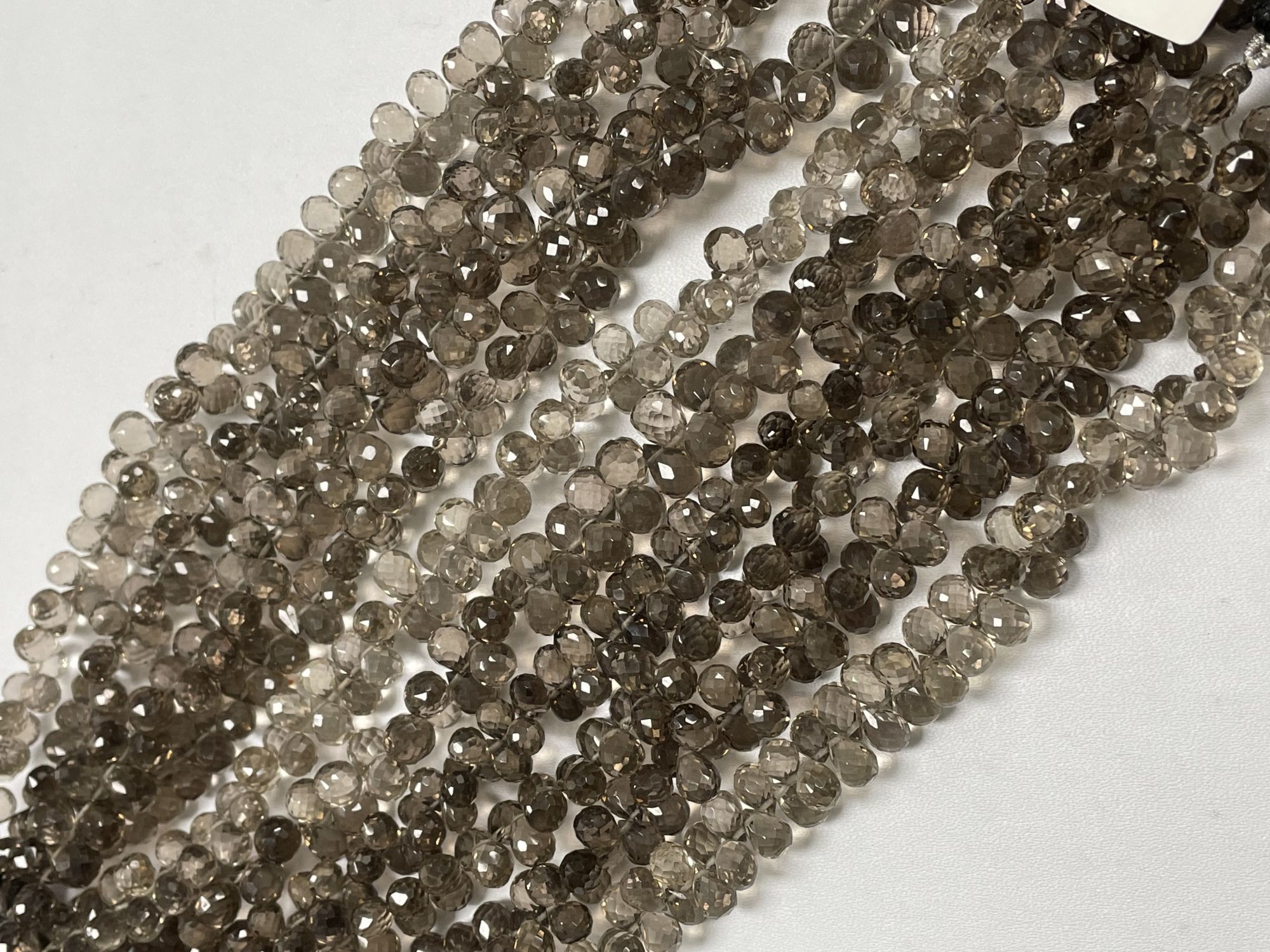 Brown Smoky Quartz Drop Faceted