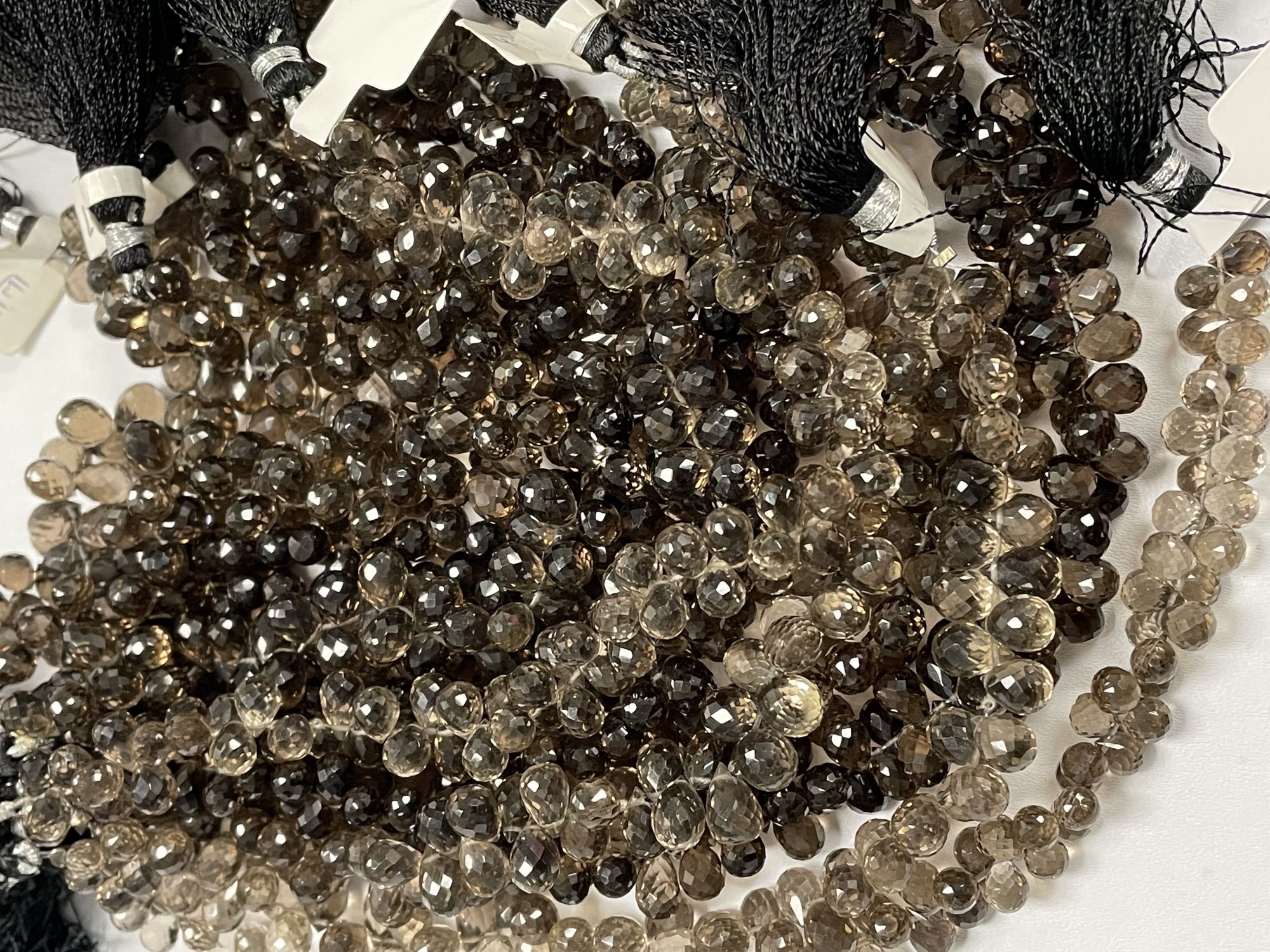 Brown Smoky Quartz Drop Faceted