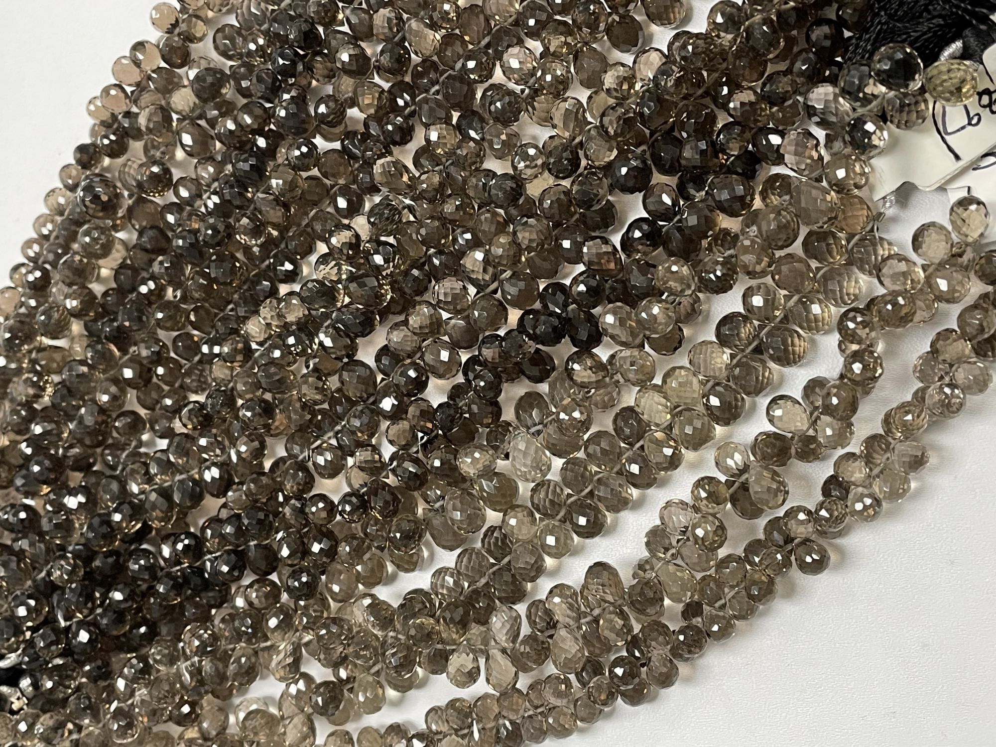 Brown Smoky Quartz Drop Faceted