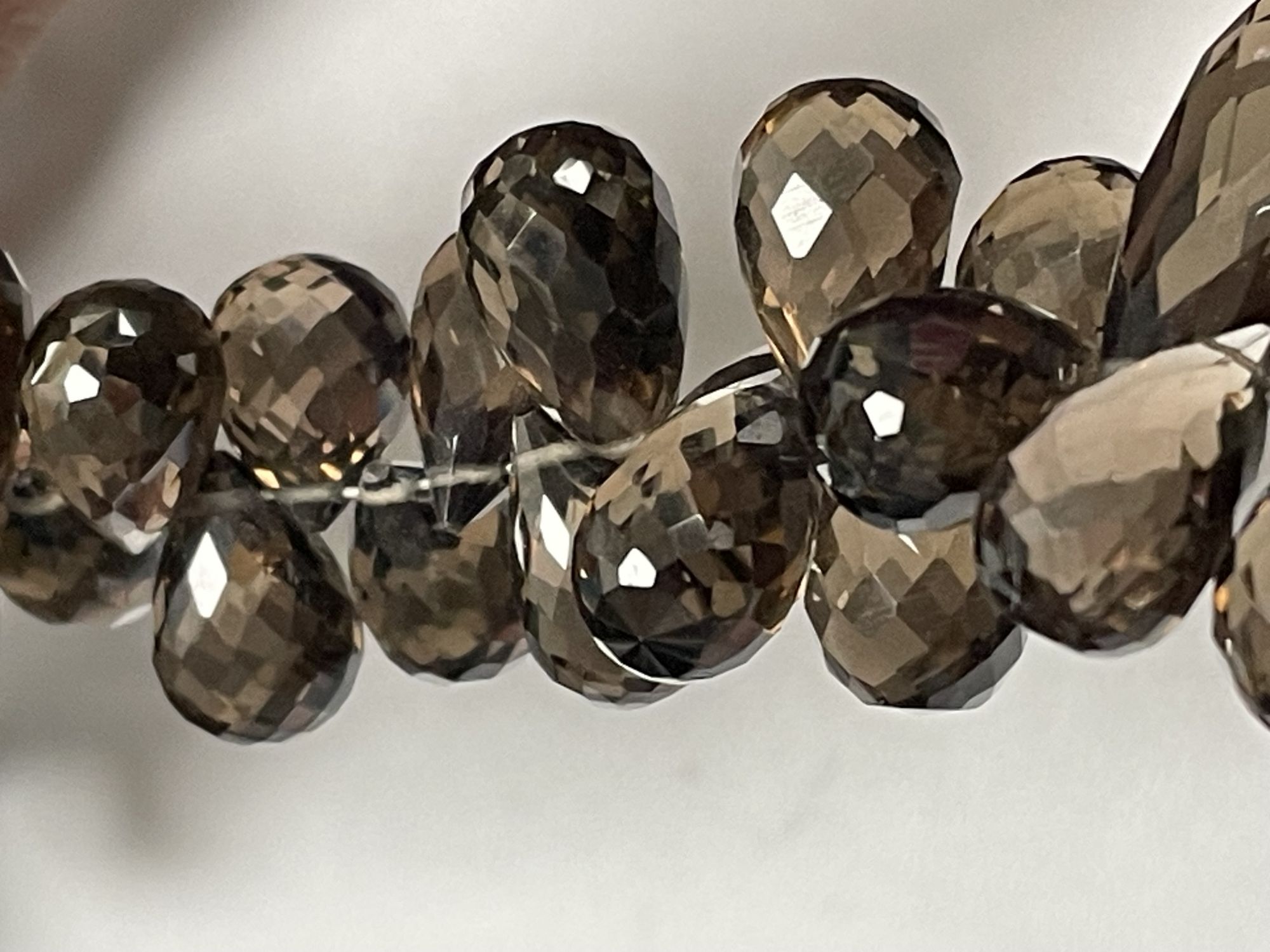 Bown Smoky Quartz Drop Faceted