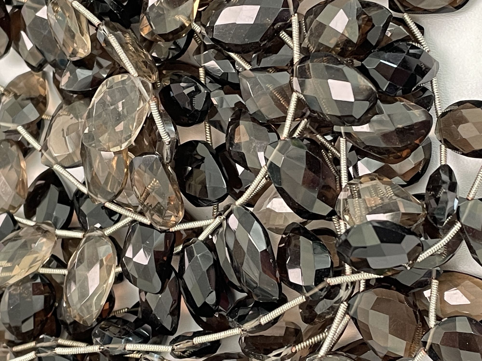 Brown Smoky Quartz Leaf Faceted
