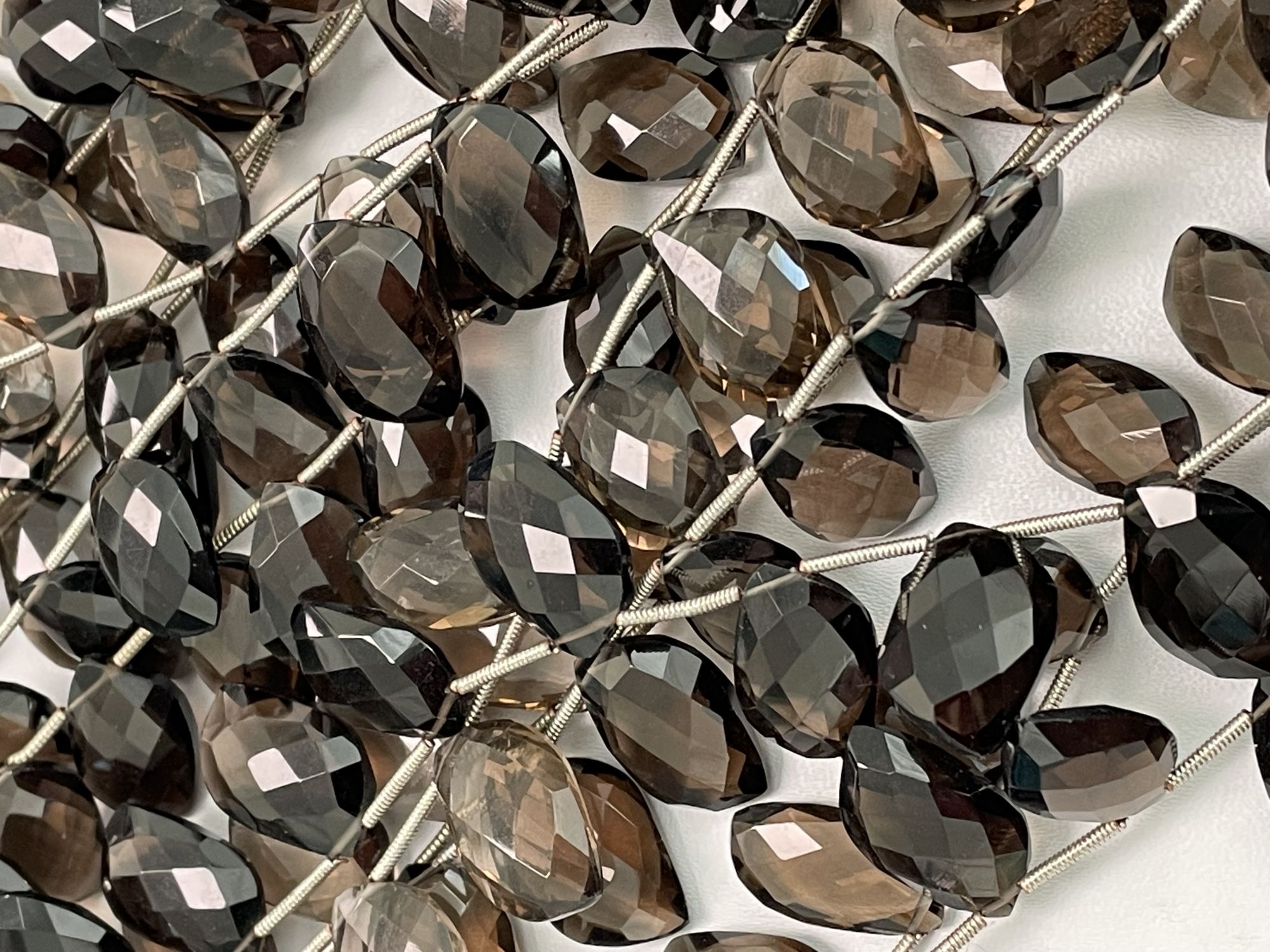 Brown Smoky Quartz Leaf Faceted