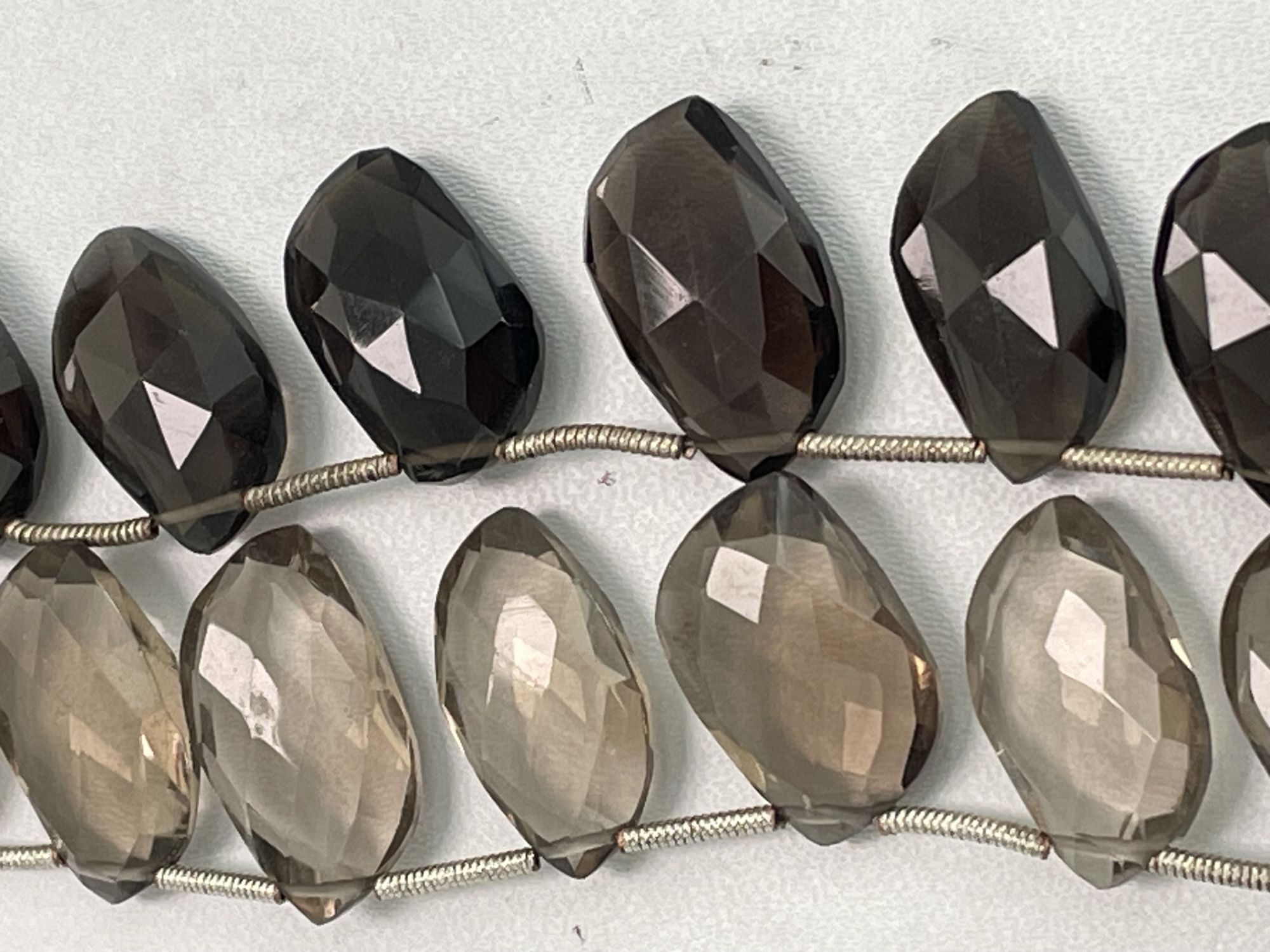Brown Smoky Quartz Leaf Faceted