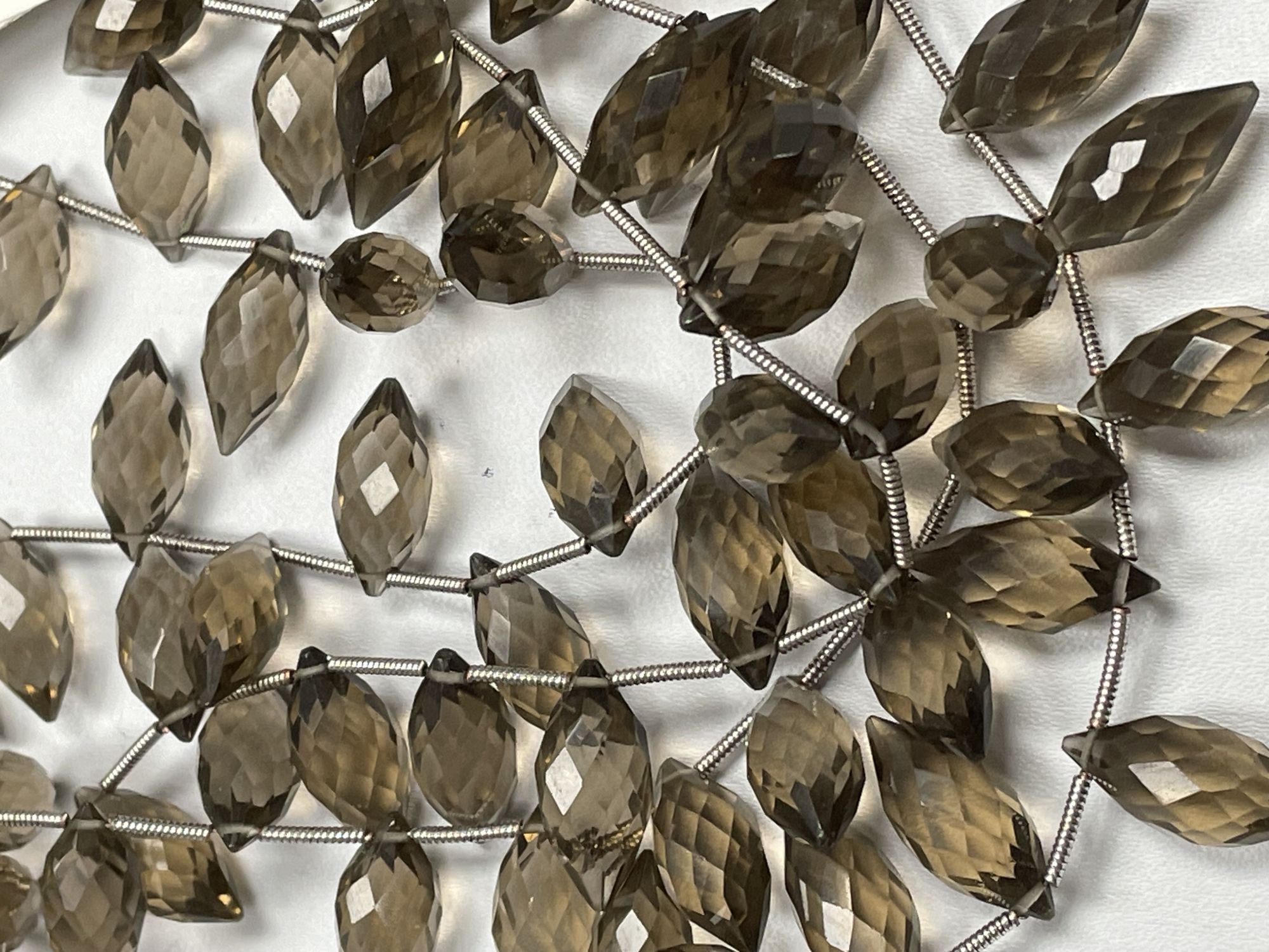 Brown Smoky Quartz Puff Marquise Faceted