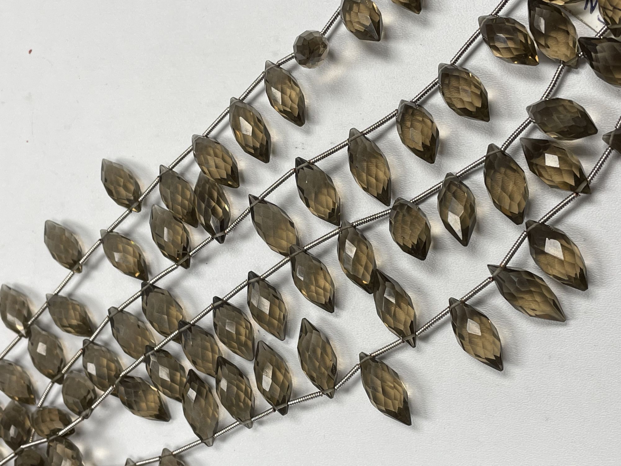 Brown Smoky Quartz Puff Marquise Faceted