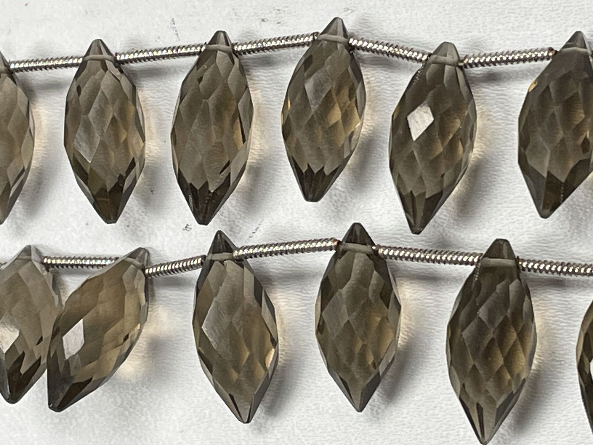 Brown Smoky Quartz Puff Marquise Faceted