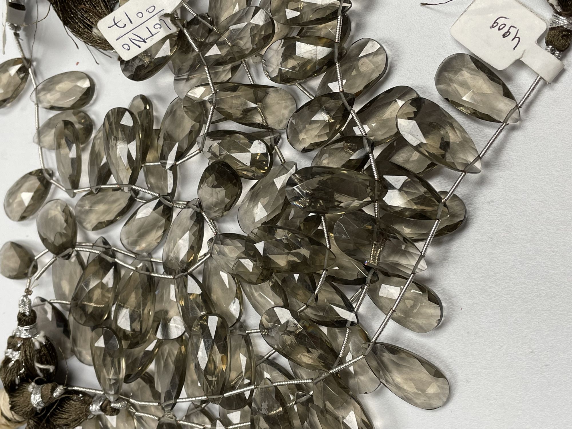 Brown Smoky Quartz Long Pear Faceted