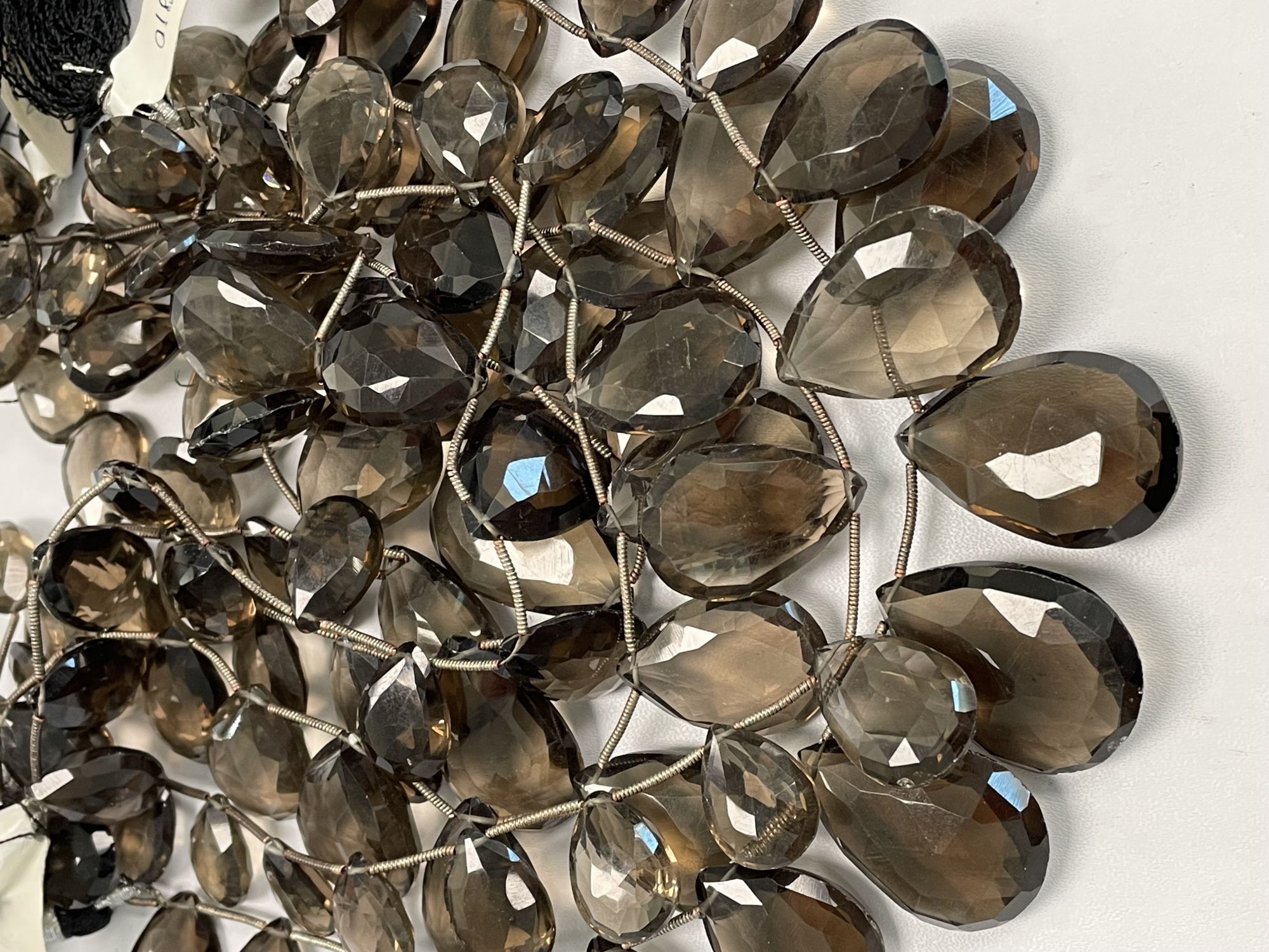 Brown Smoky Quartz Pear Faceted