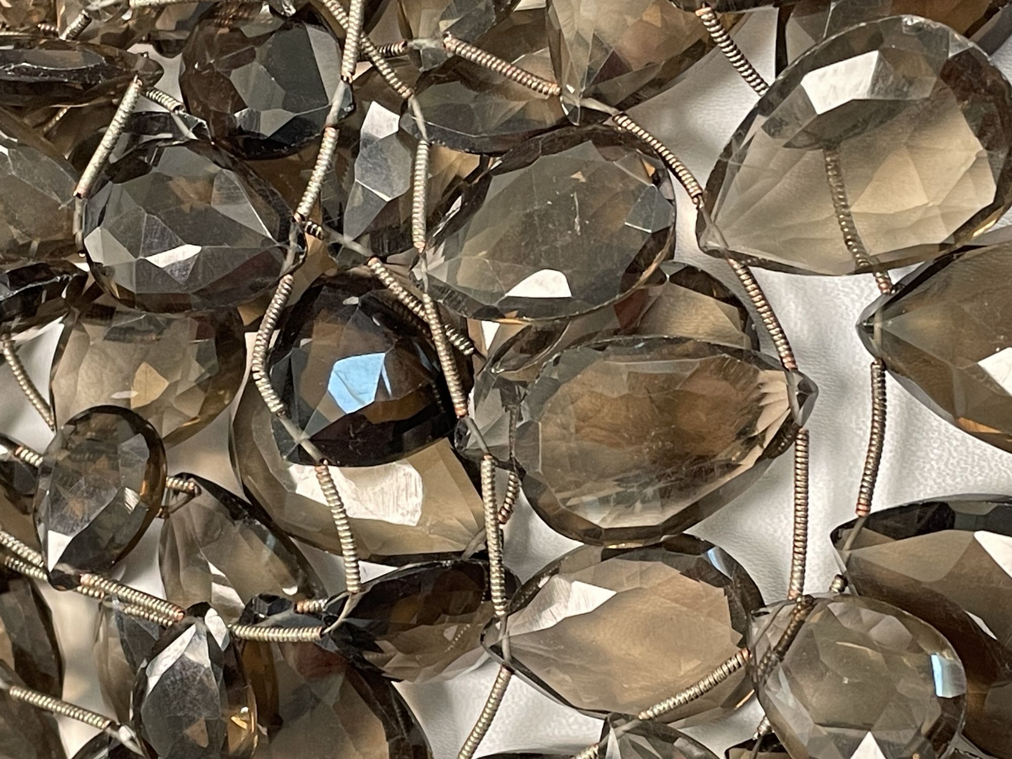 Brown Smoky Quartz Pear Faceted