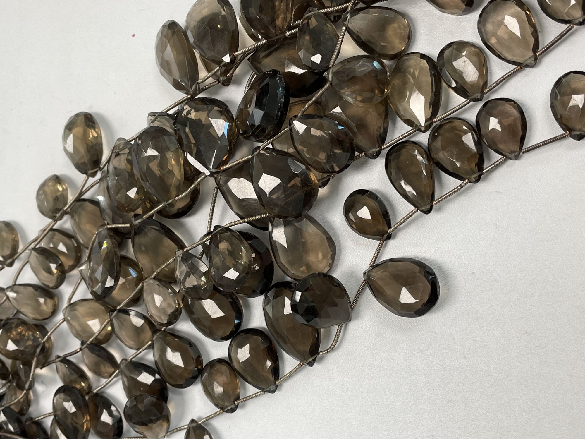 Brown Smoky Quartz Pear Faceted