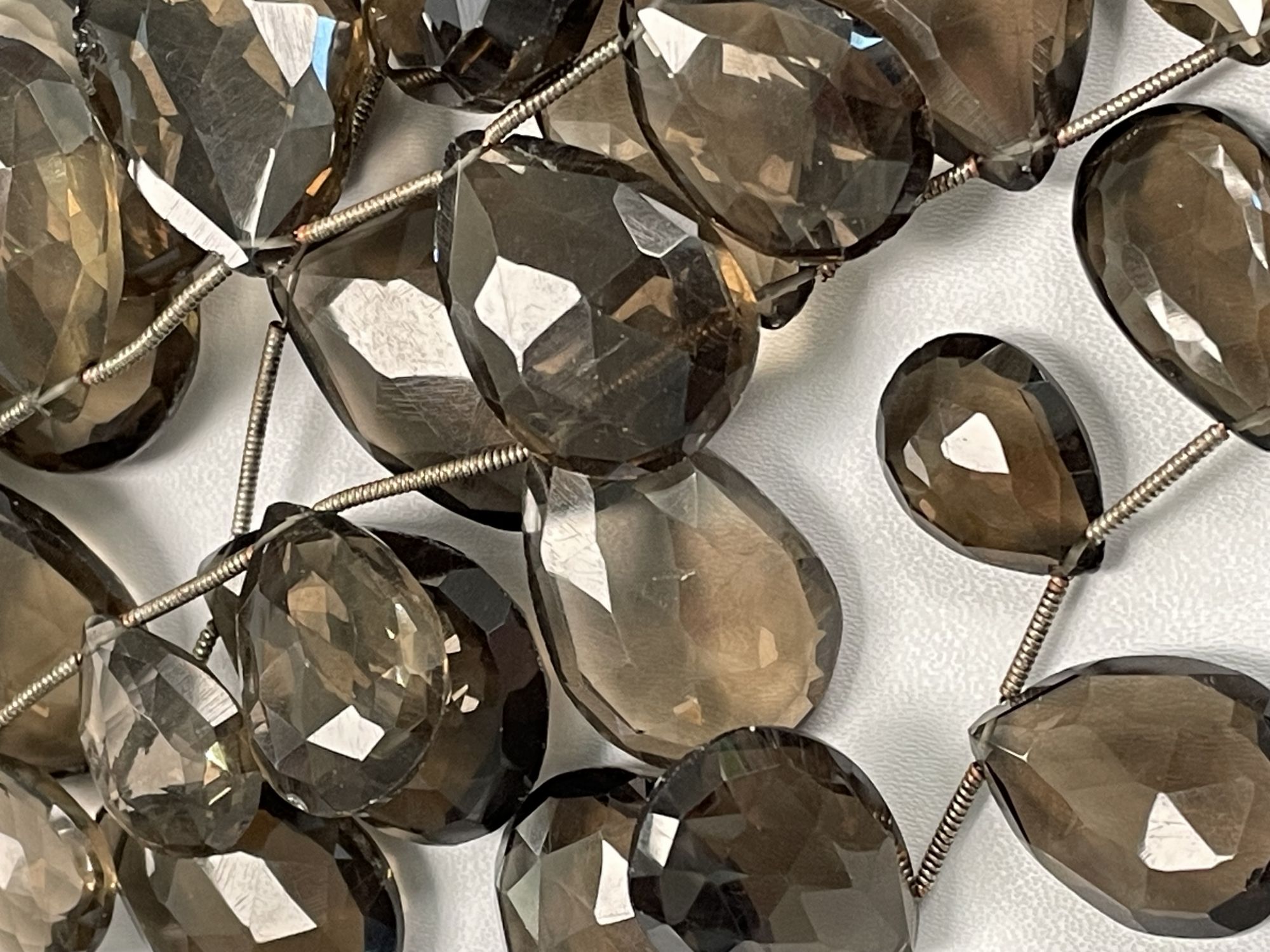 Brown Smoky Quartz Pear Faceted