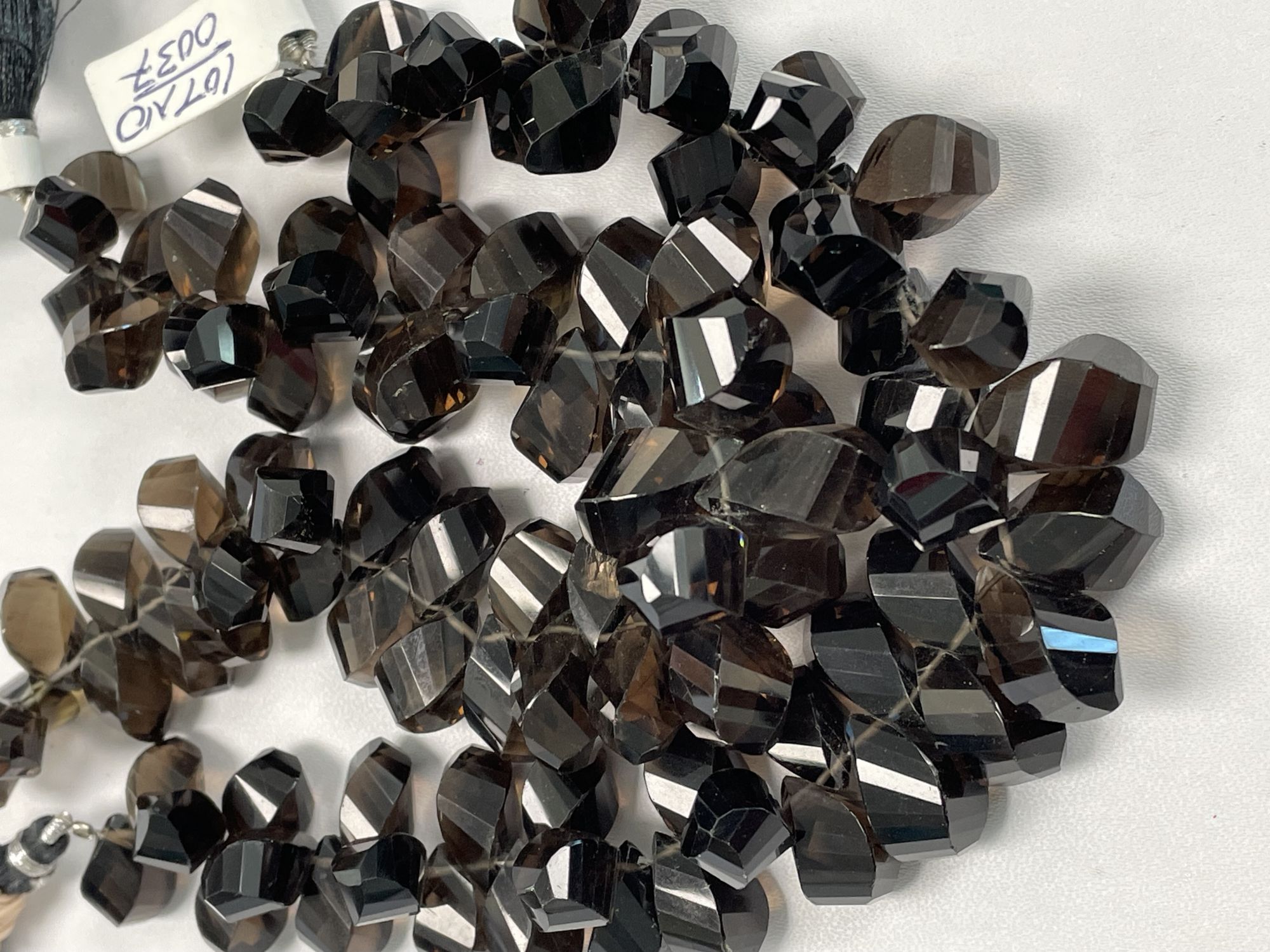 Brown Smoky Quartz Twisted Drop Faceted