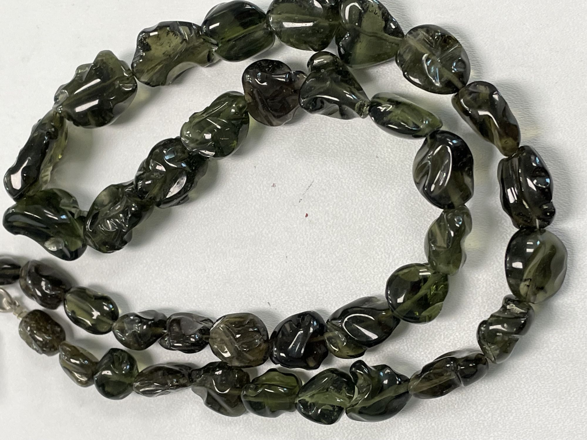 Moldavite Hand Carved Nugget Smooth