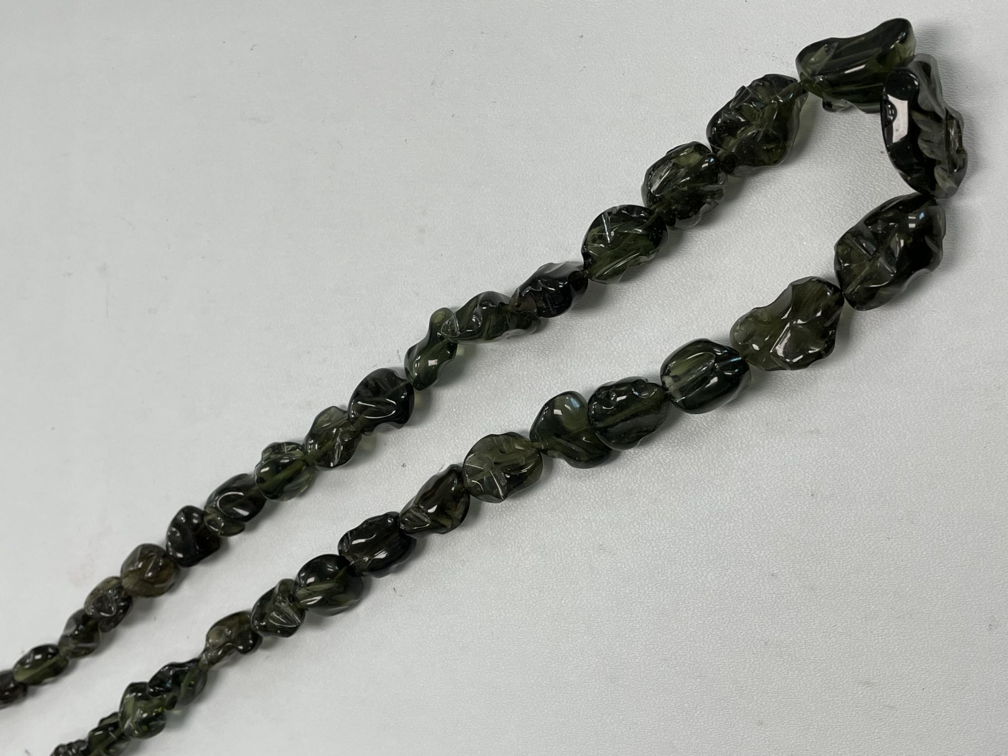 Moldavite Hand Carved Nugget Smooth