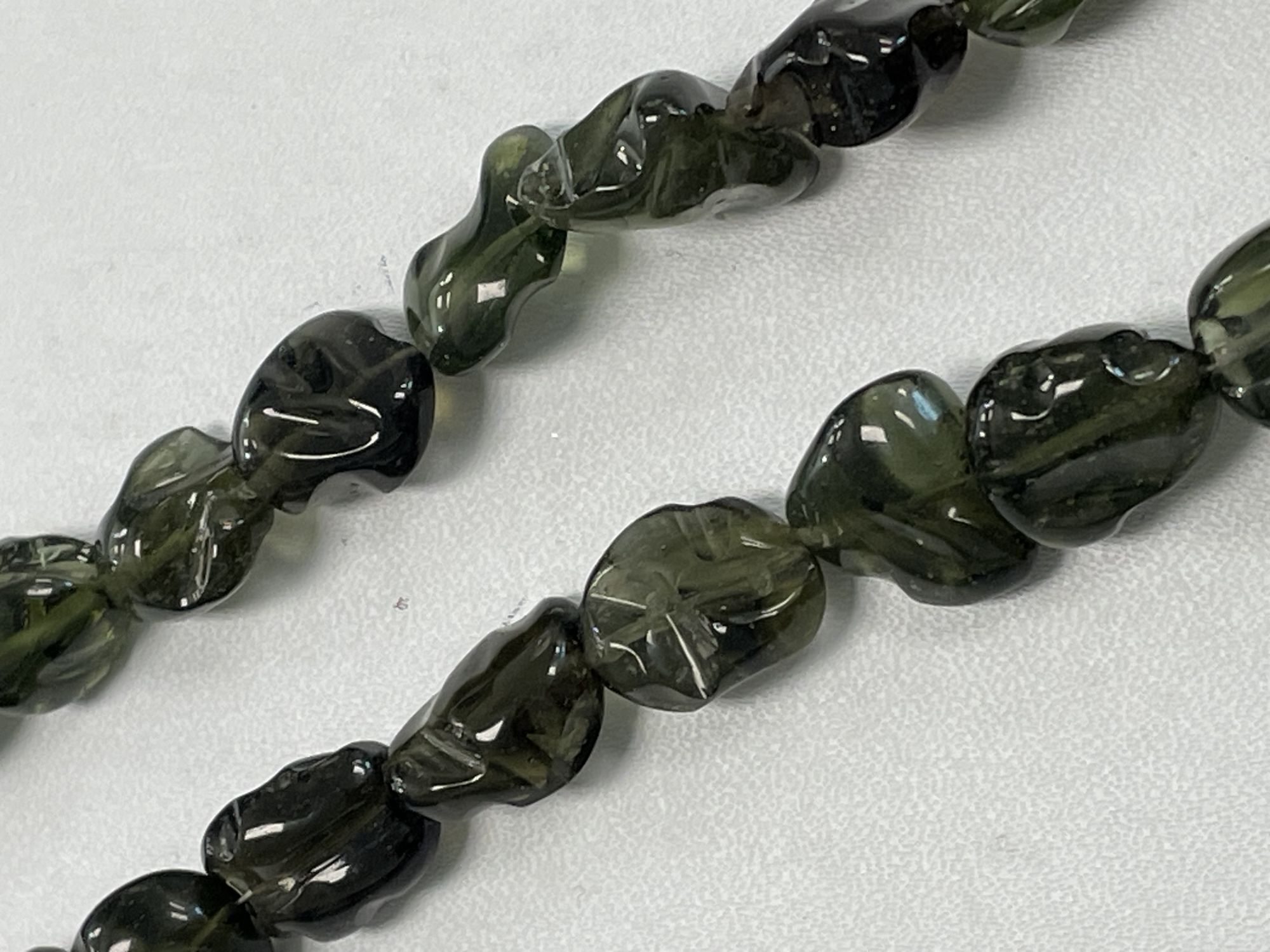 Moldavite Hand Carved Nugget Smooth