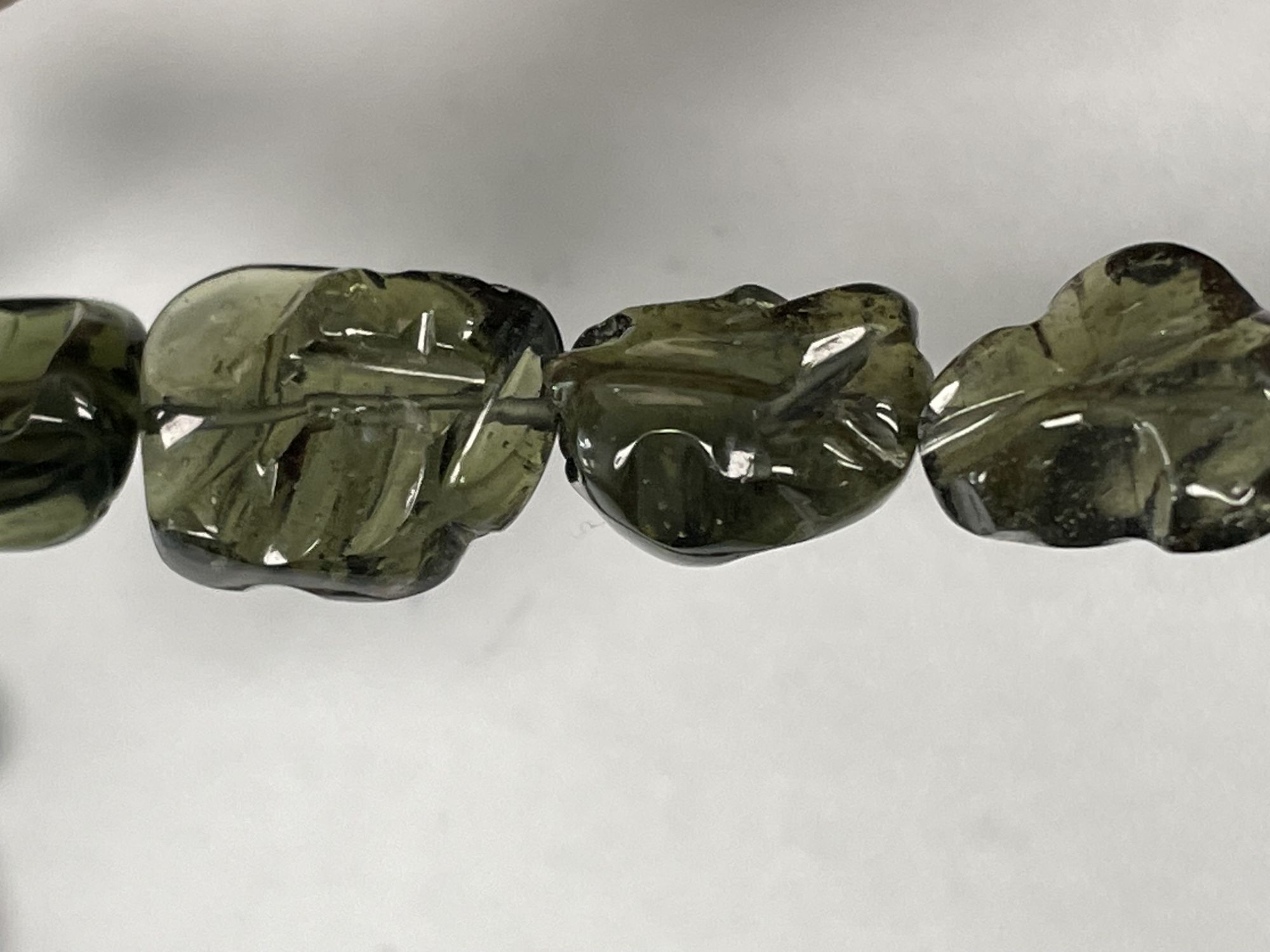 Moldavite Hand Carved Nugget Smooth