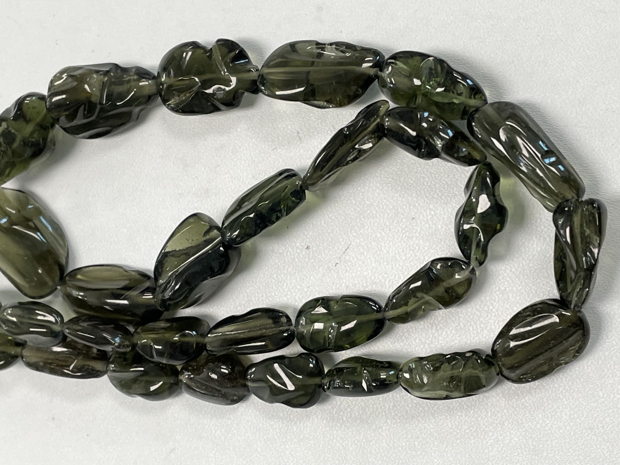 Moldavite Hand Carved Nugget Smooth