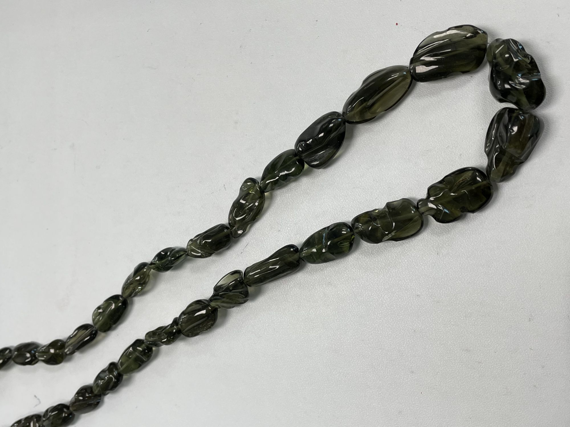 Moldavite Hand Carved Nugget Smooth