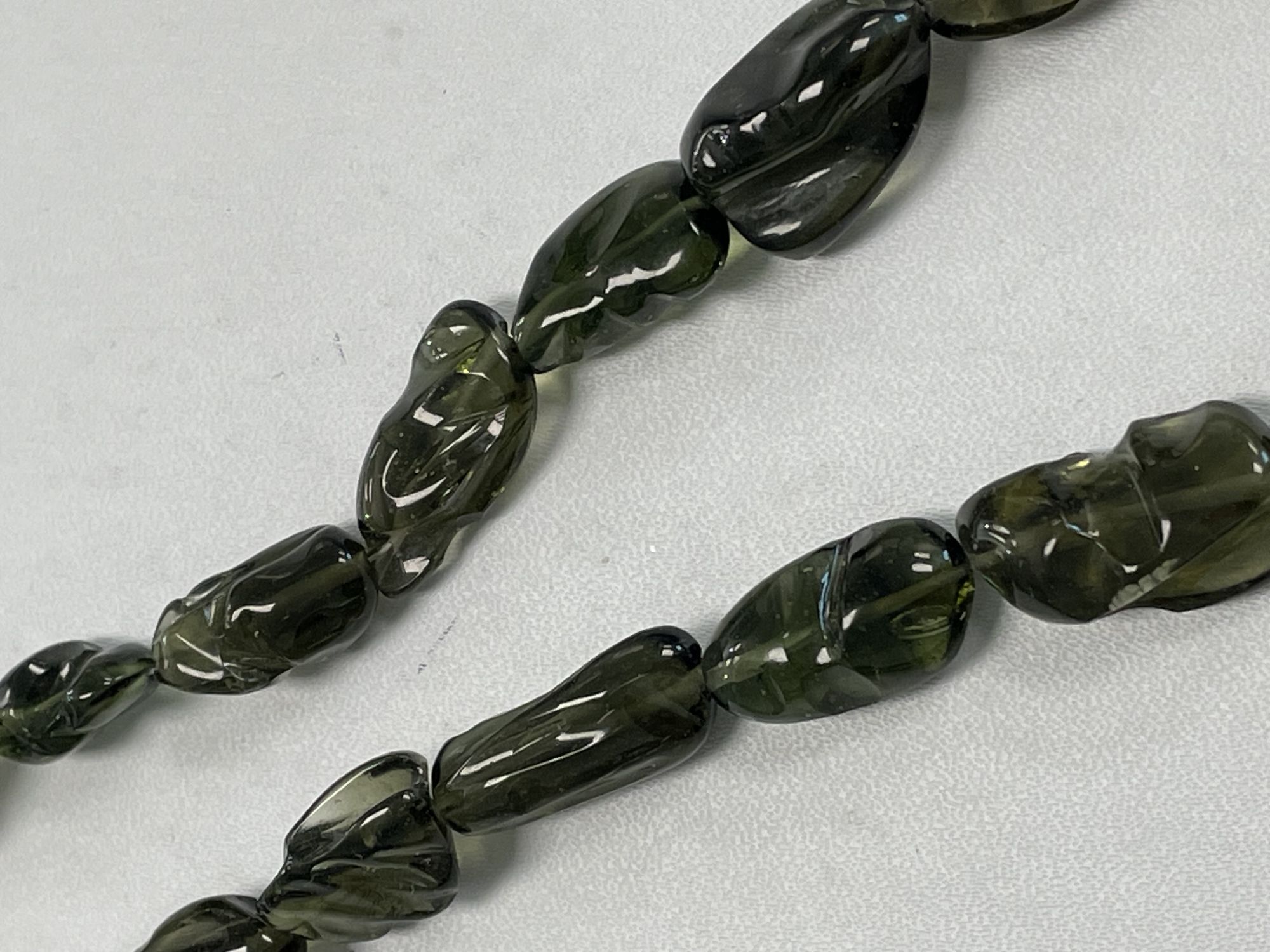 Moldavite Hand Carved Nugget Smooth