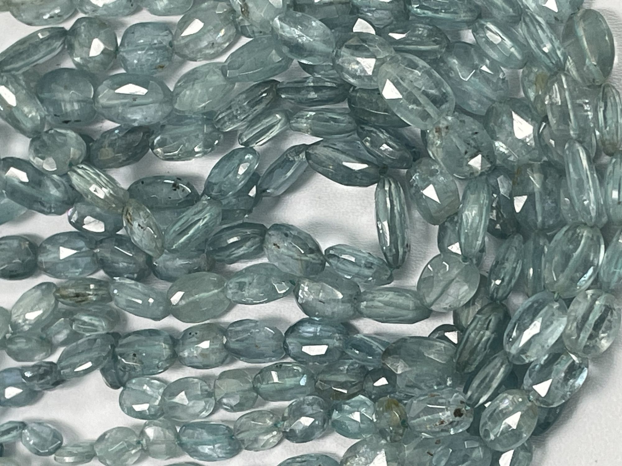 Aqua Kyanite Oval Faceted