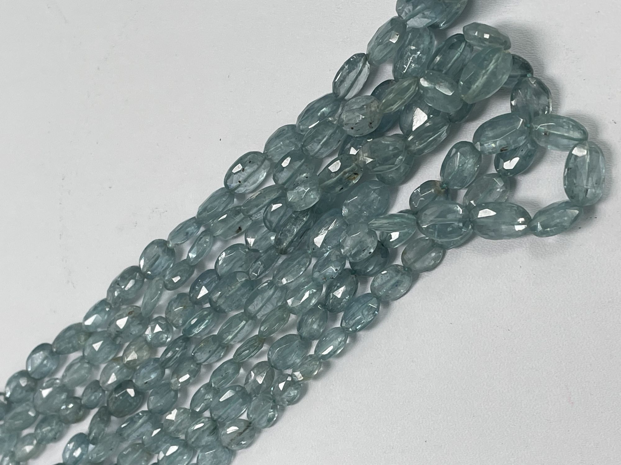 Aqua Kyanite Oval Faceted