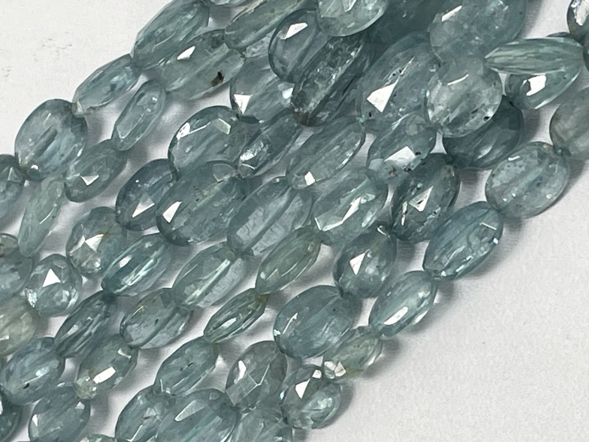 Aqua Kyanite Oval Faceted