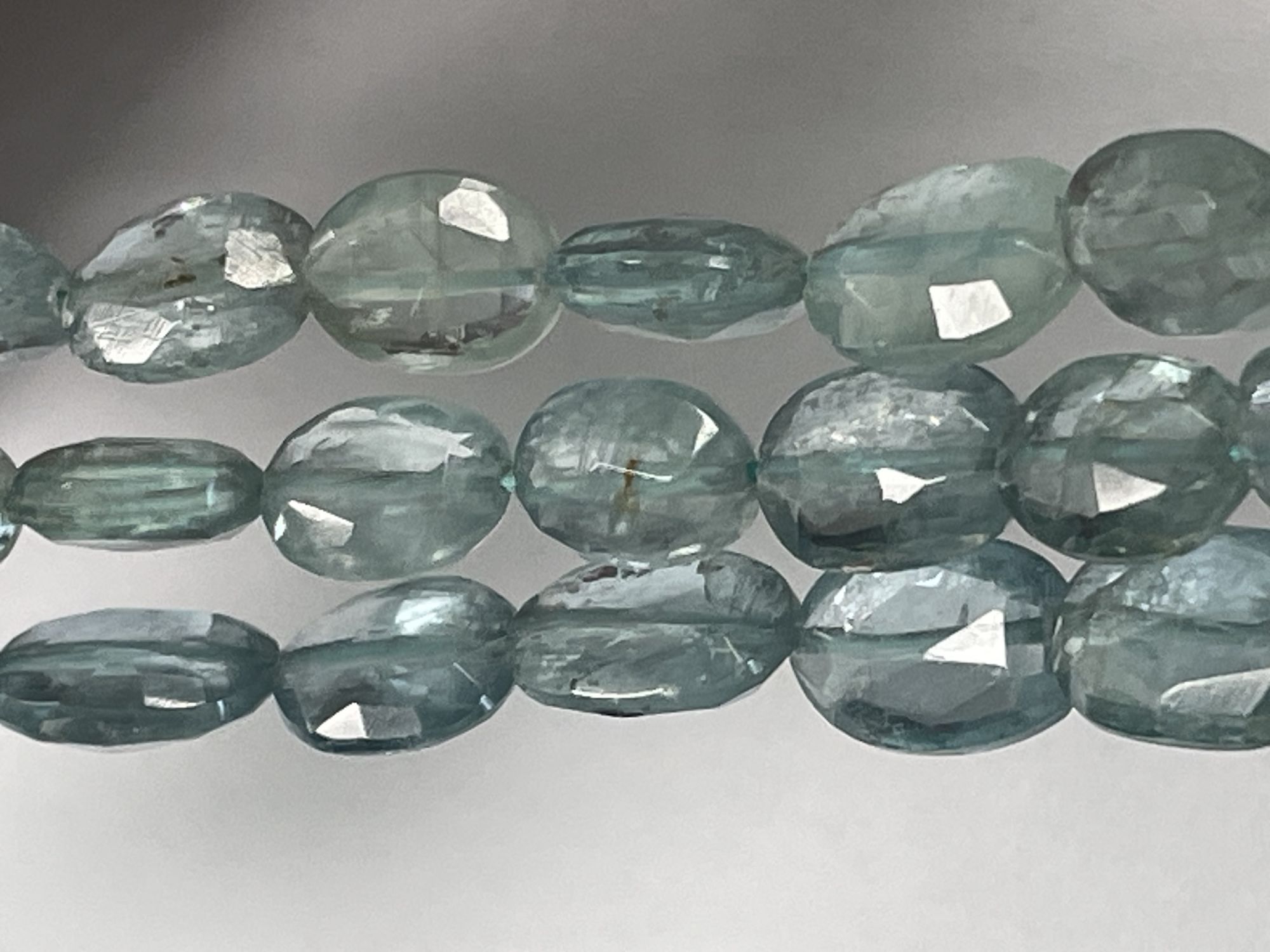 Aqua Kyanite Oval Faceted