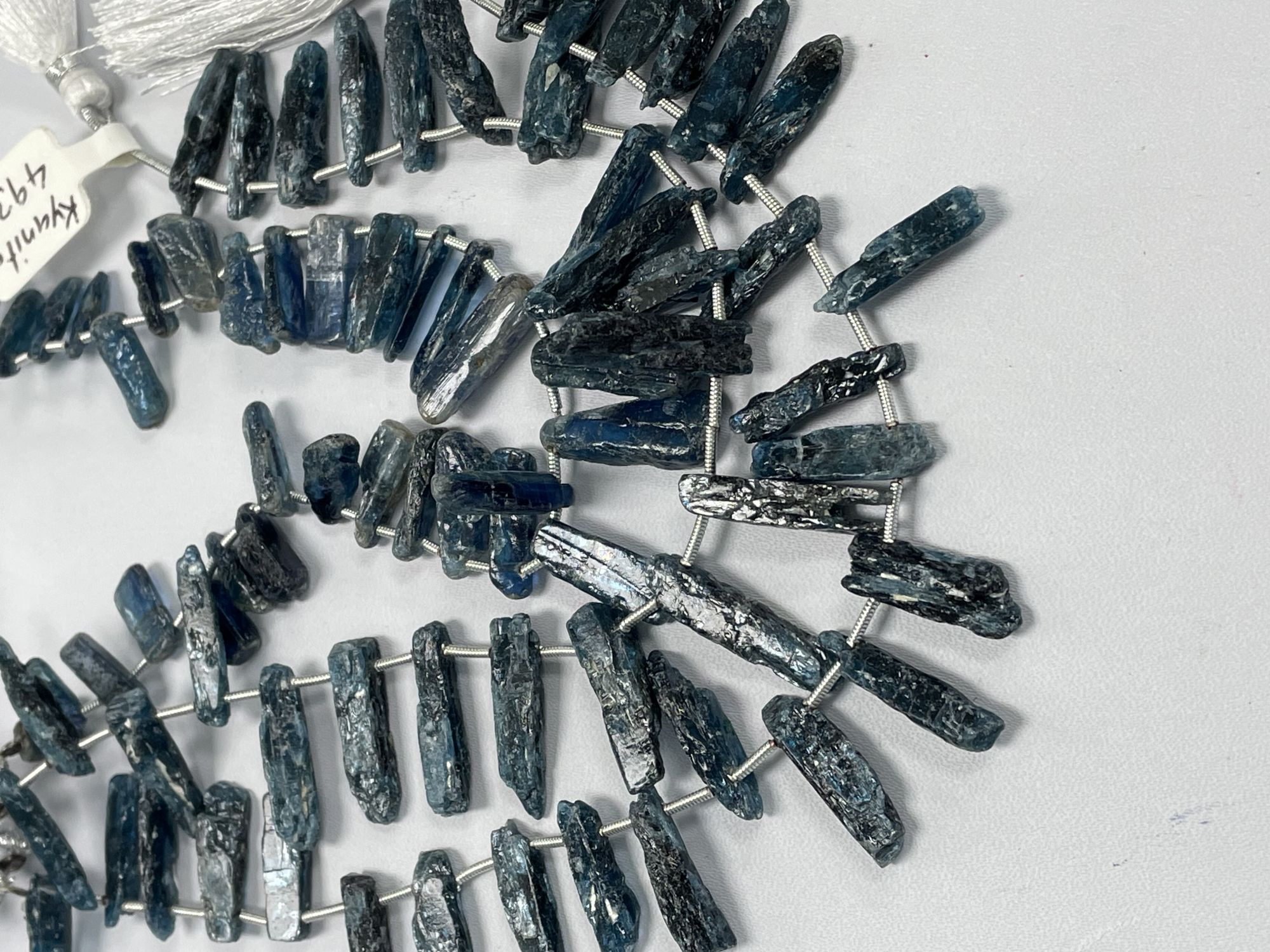 Teal Kyanite Raw Stick Cut Smooth