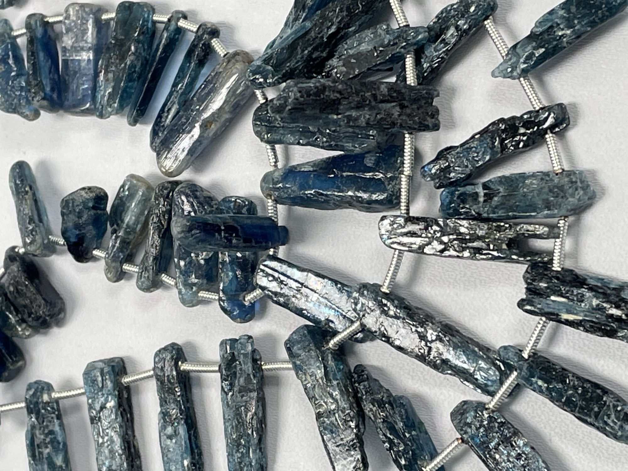Teal Kyanite Raw Stick Cut Smooth