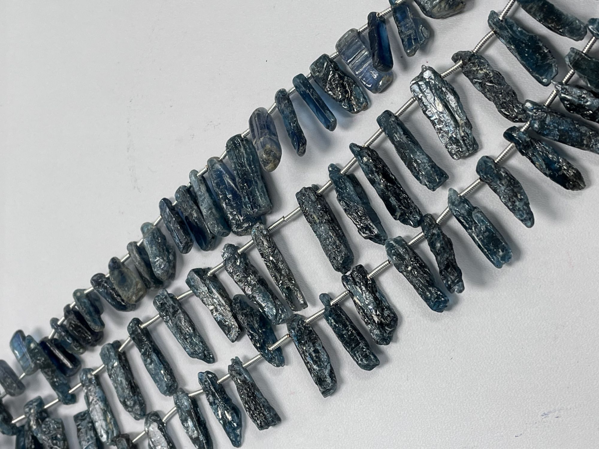 Teal Kyanite Raw Stick Cut Smooth