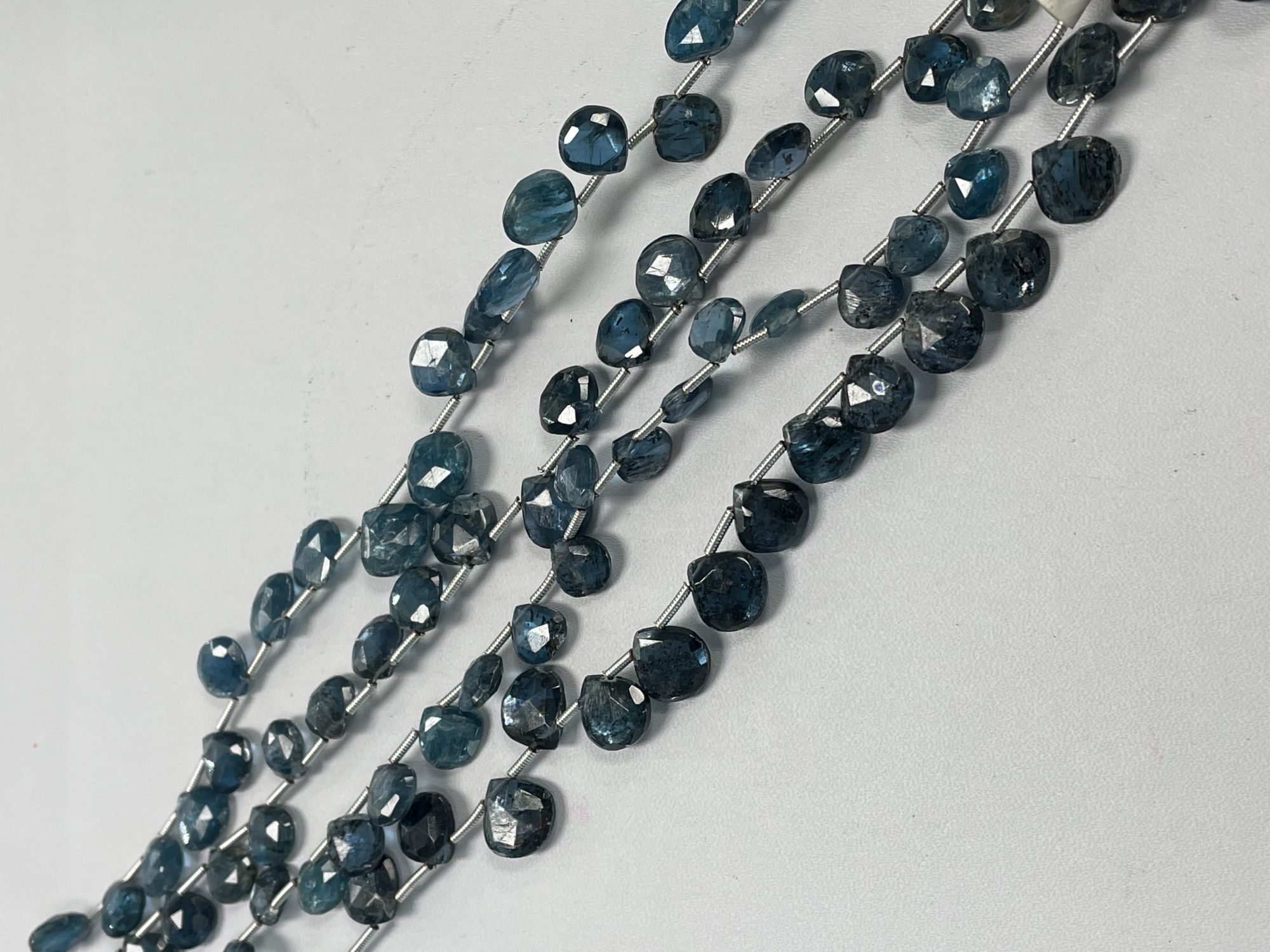 Teal Kyanite Heart Faceted