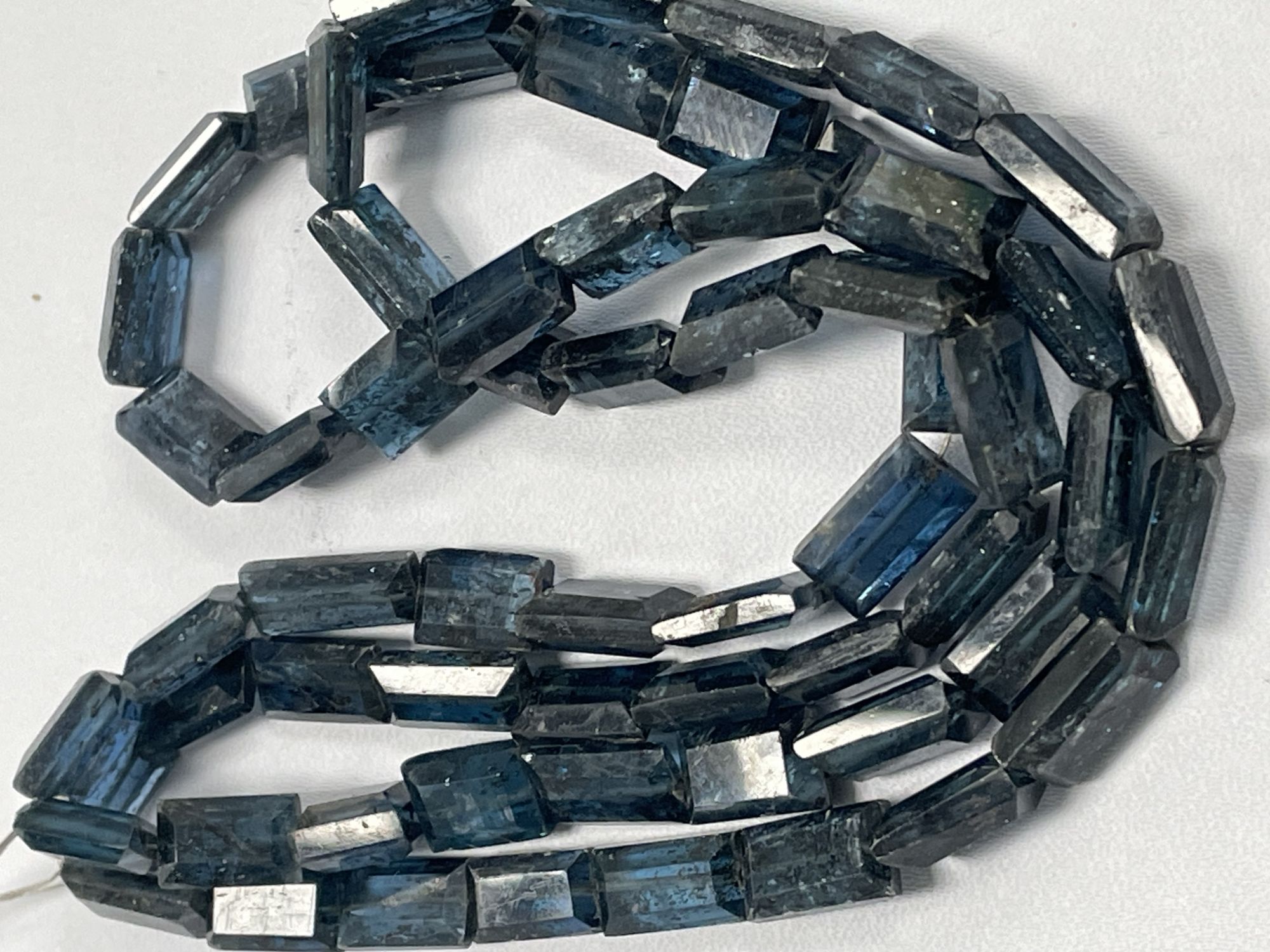 Teal Kyanite Rectangle Faceted
