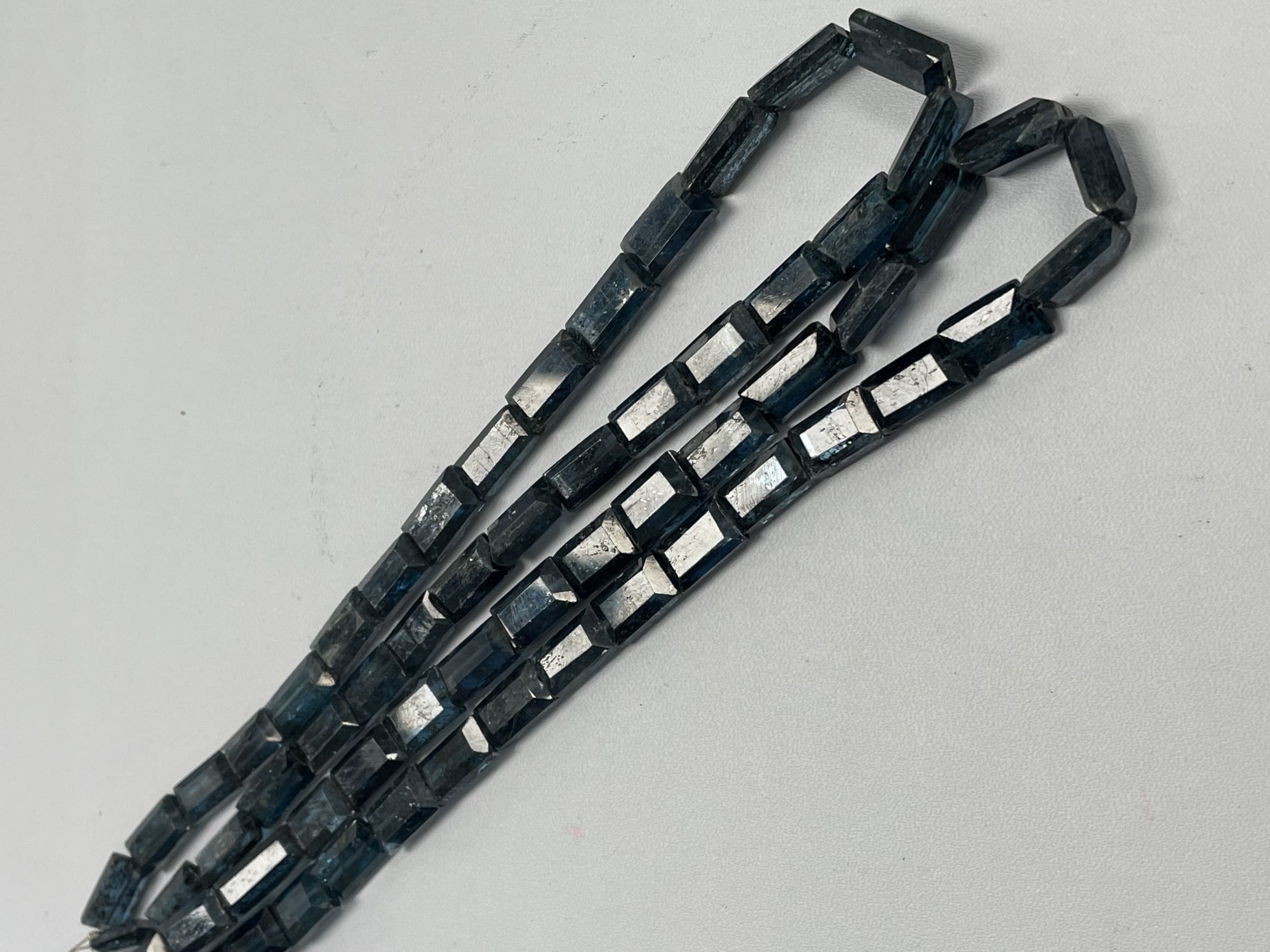 Teal Kyanite Rectangle Faceted